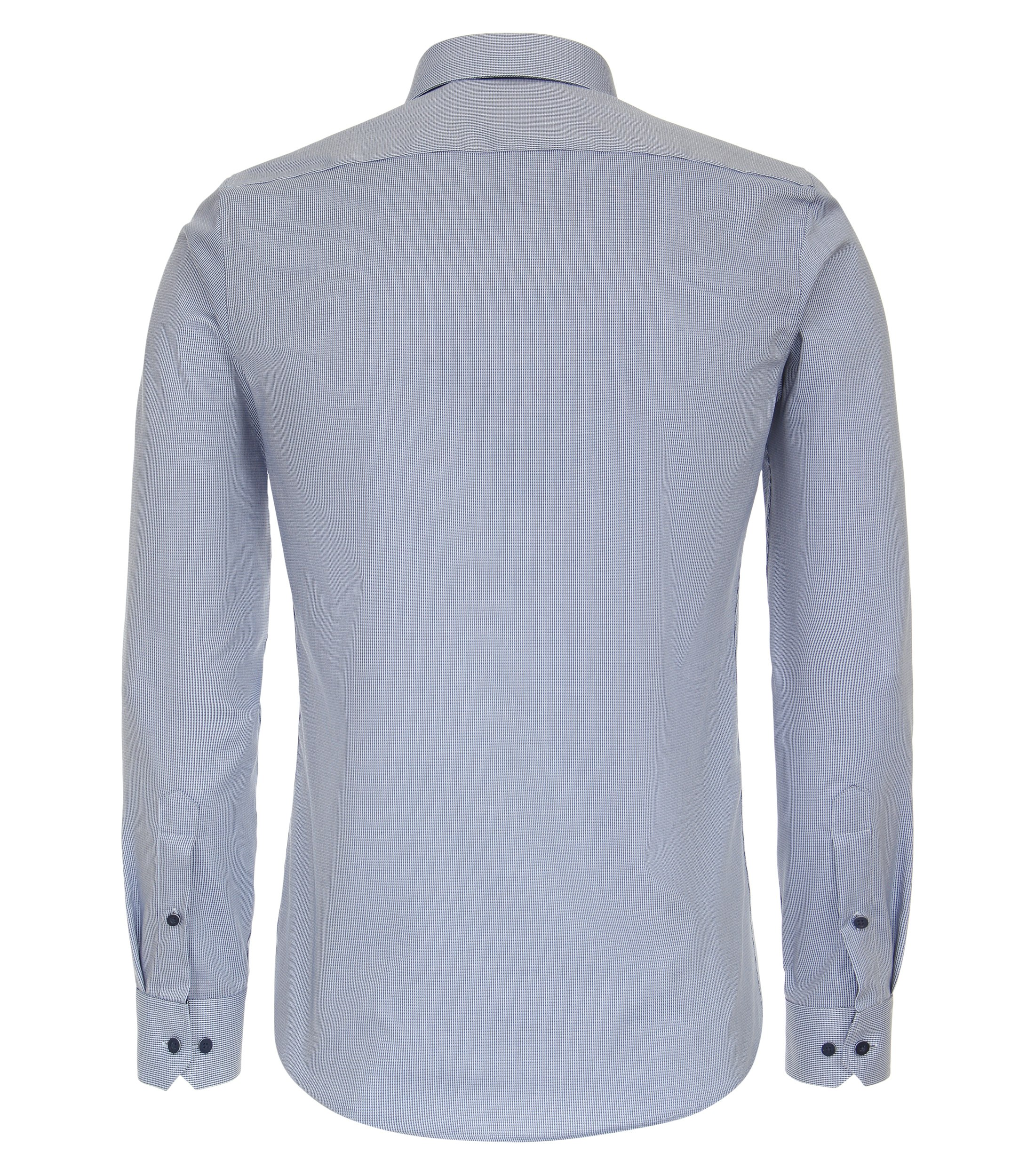 Redmond slim fit overhemd, structuur, blauw dessin - 231710135-10