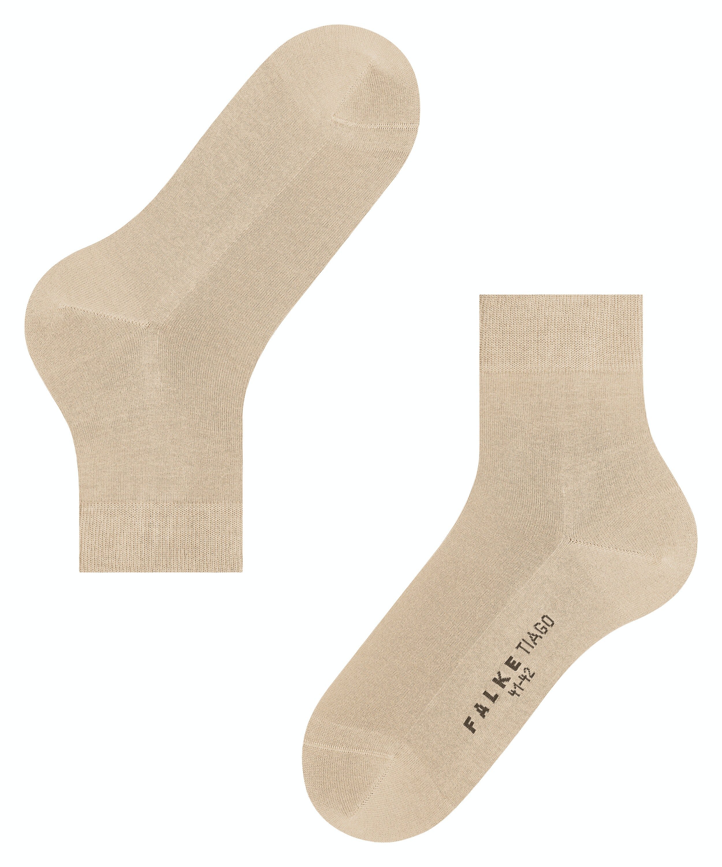 FALKE Tiago herensokken kort, beige (silk)