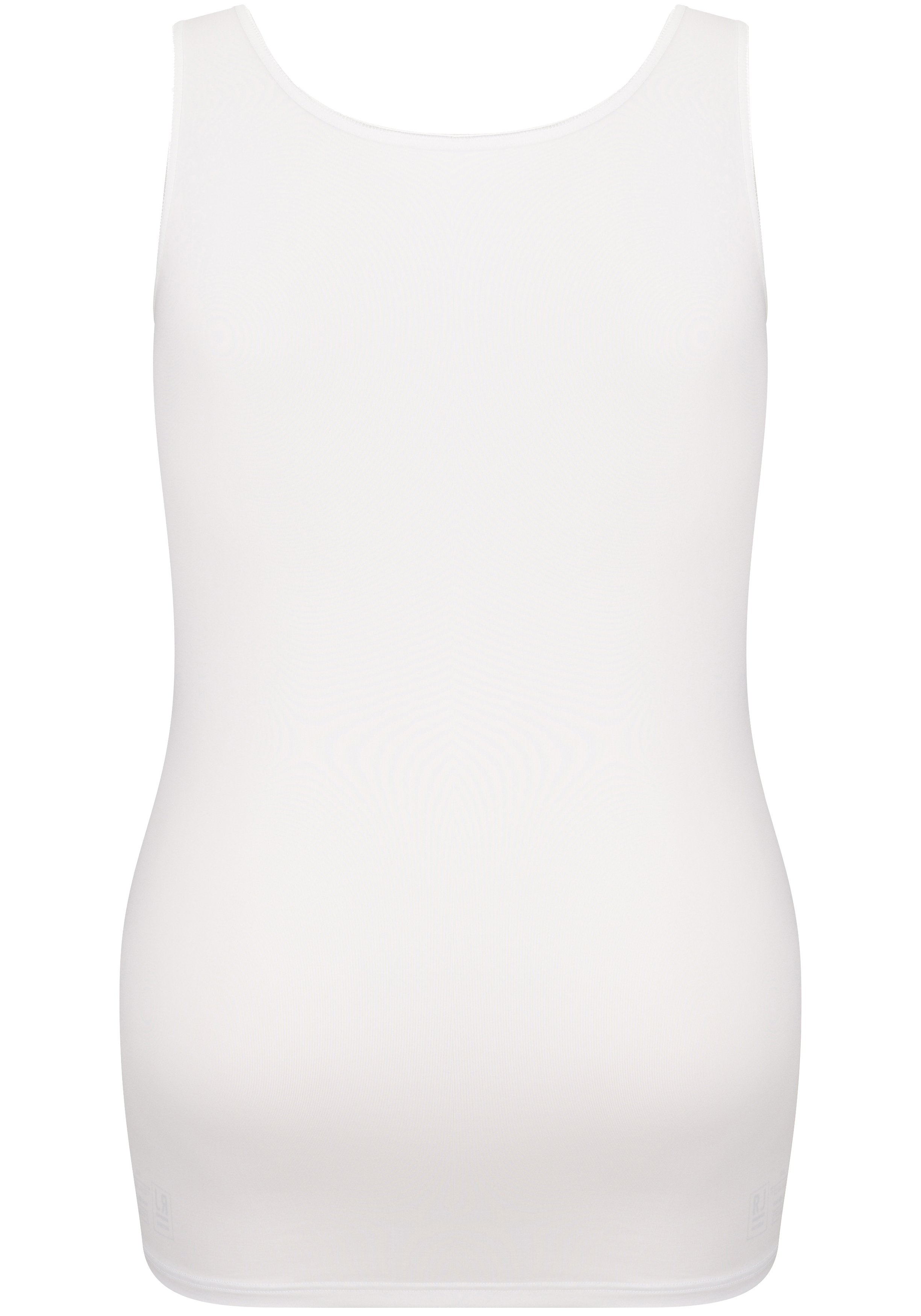 RJ Bodywear Pure Color dames top (1-pack), hemdje met brede banden, wit