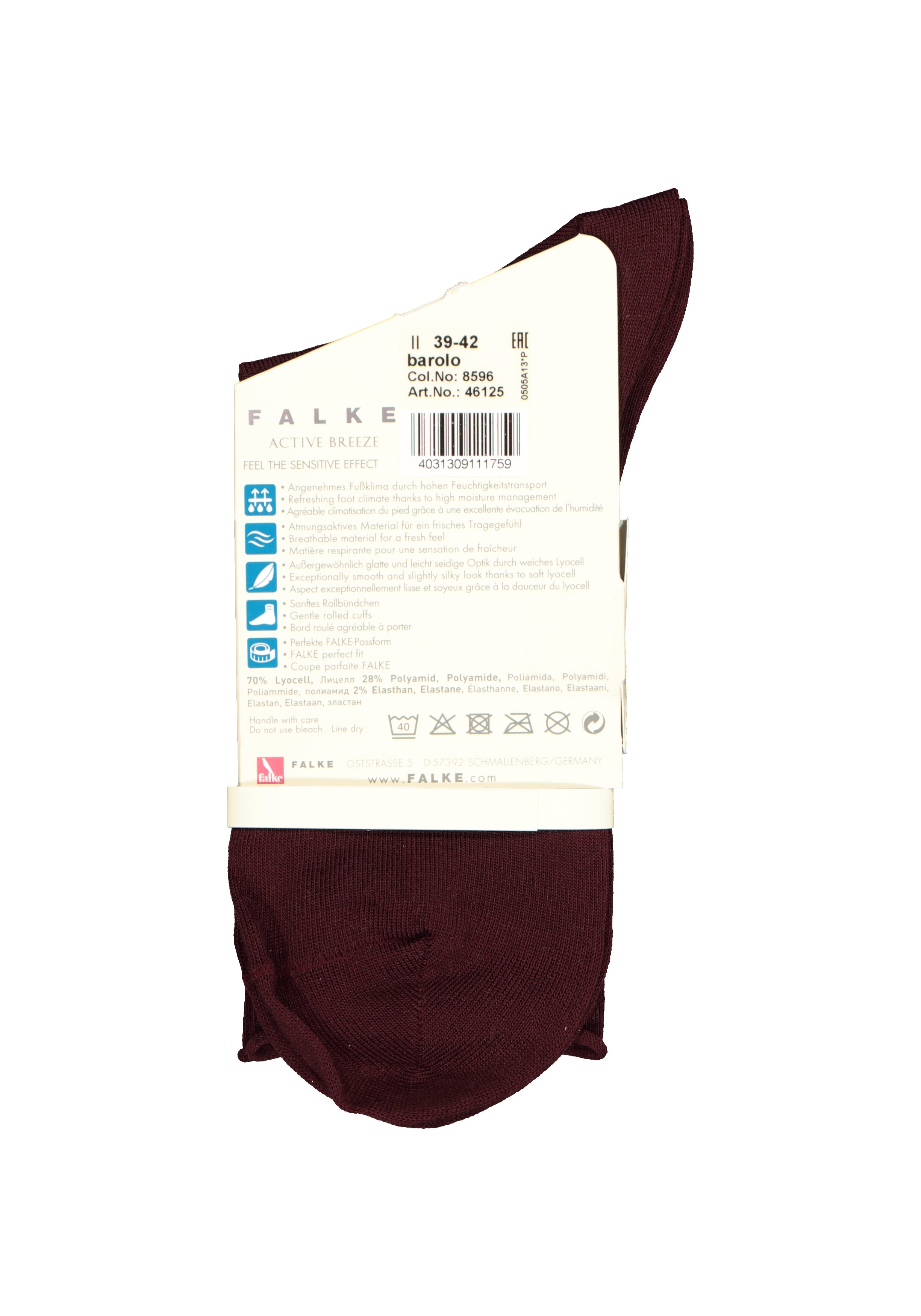 FALKE Active Breeze damessokken, lyocell, bordeaux rood (barolo)