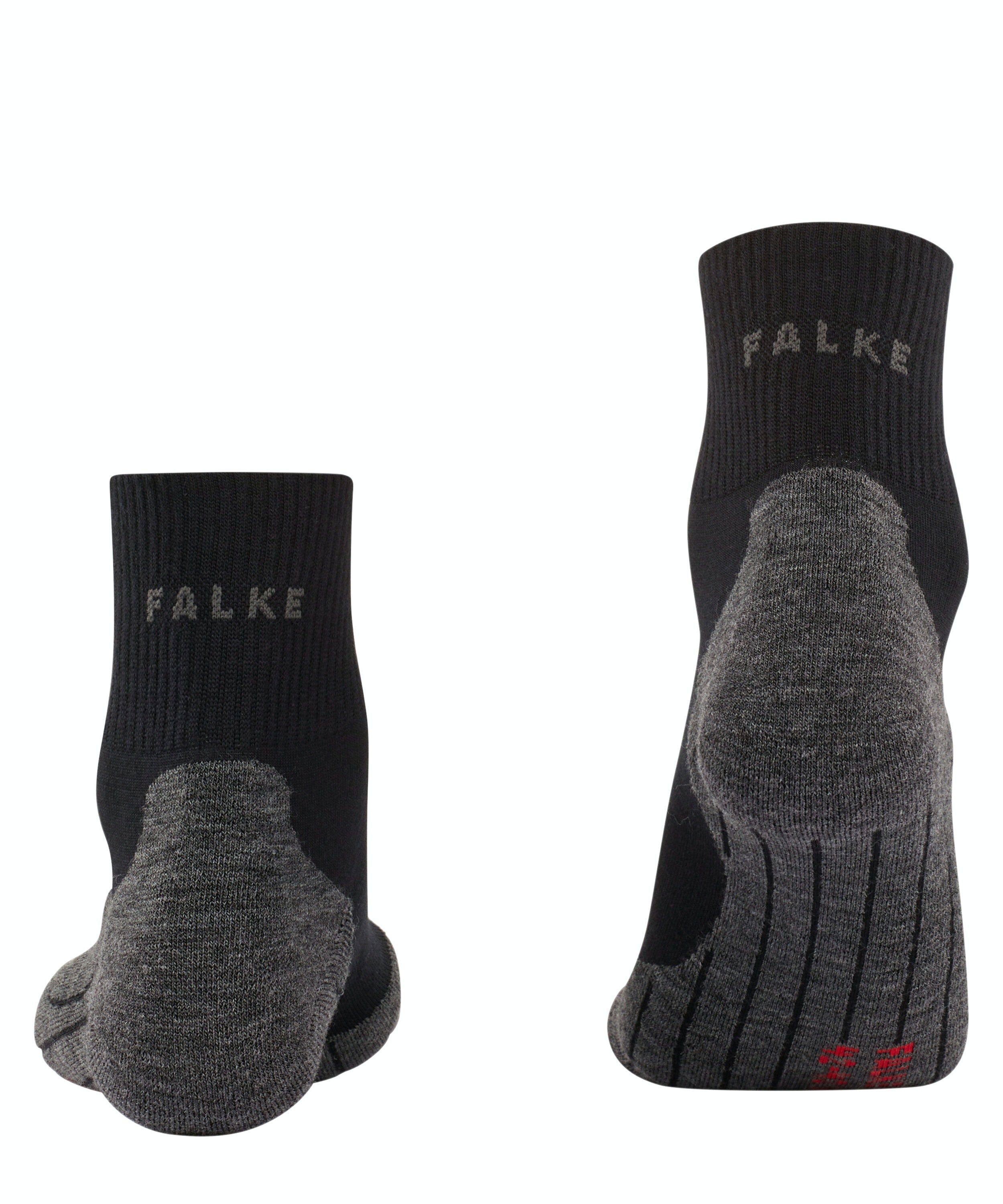 FALKE TK5 Wander Wool damessokken kort, zwart (black-mix)