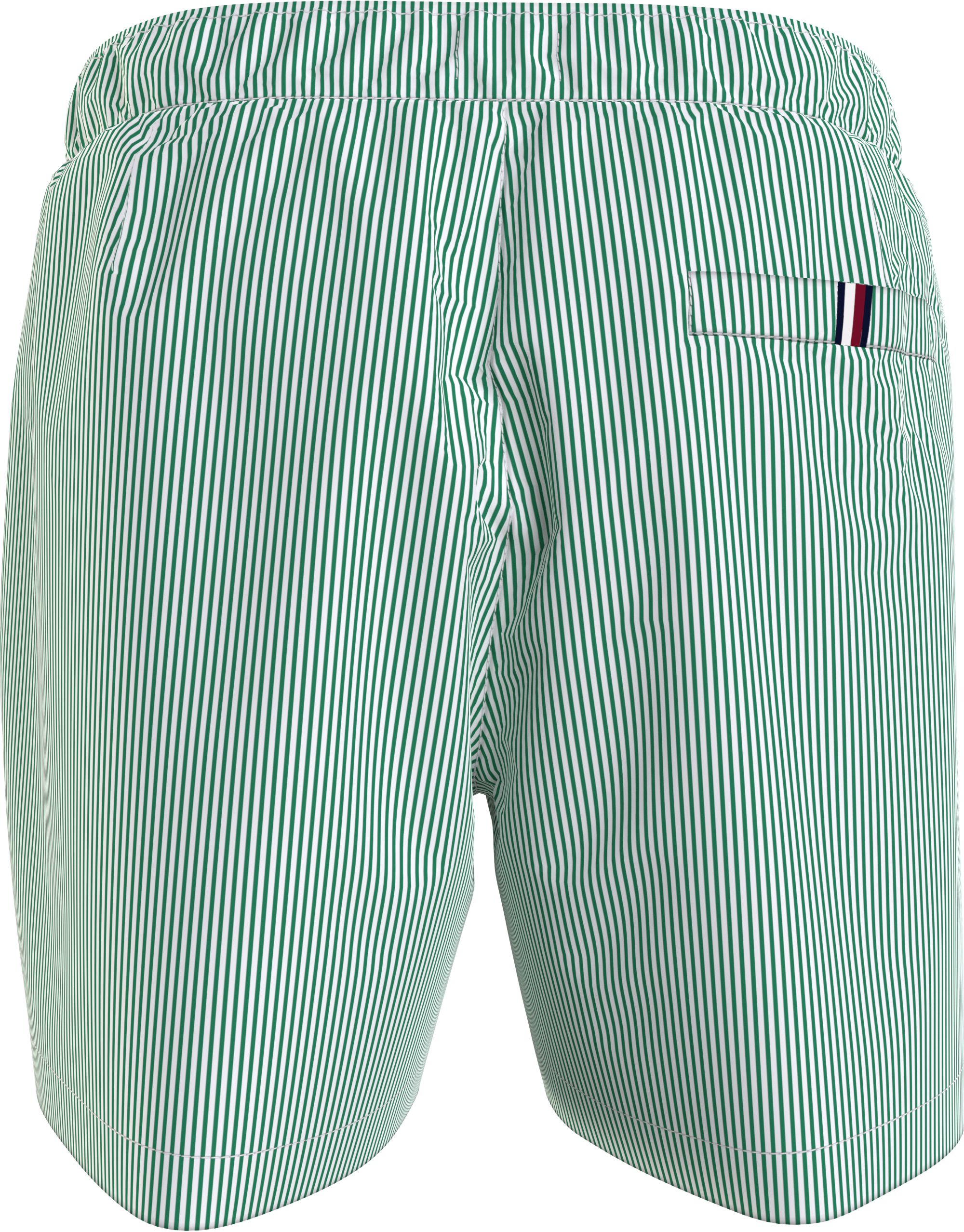 Tommy Hilfiger Medium Drawstring swimshort, heren zwembroek, wit gestreept