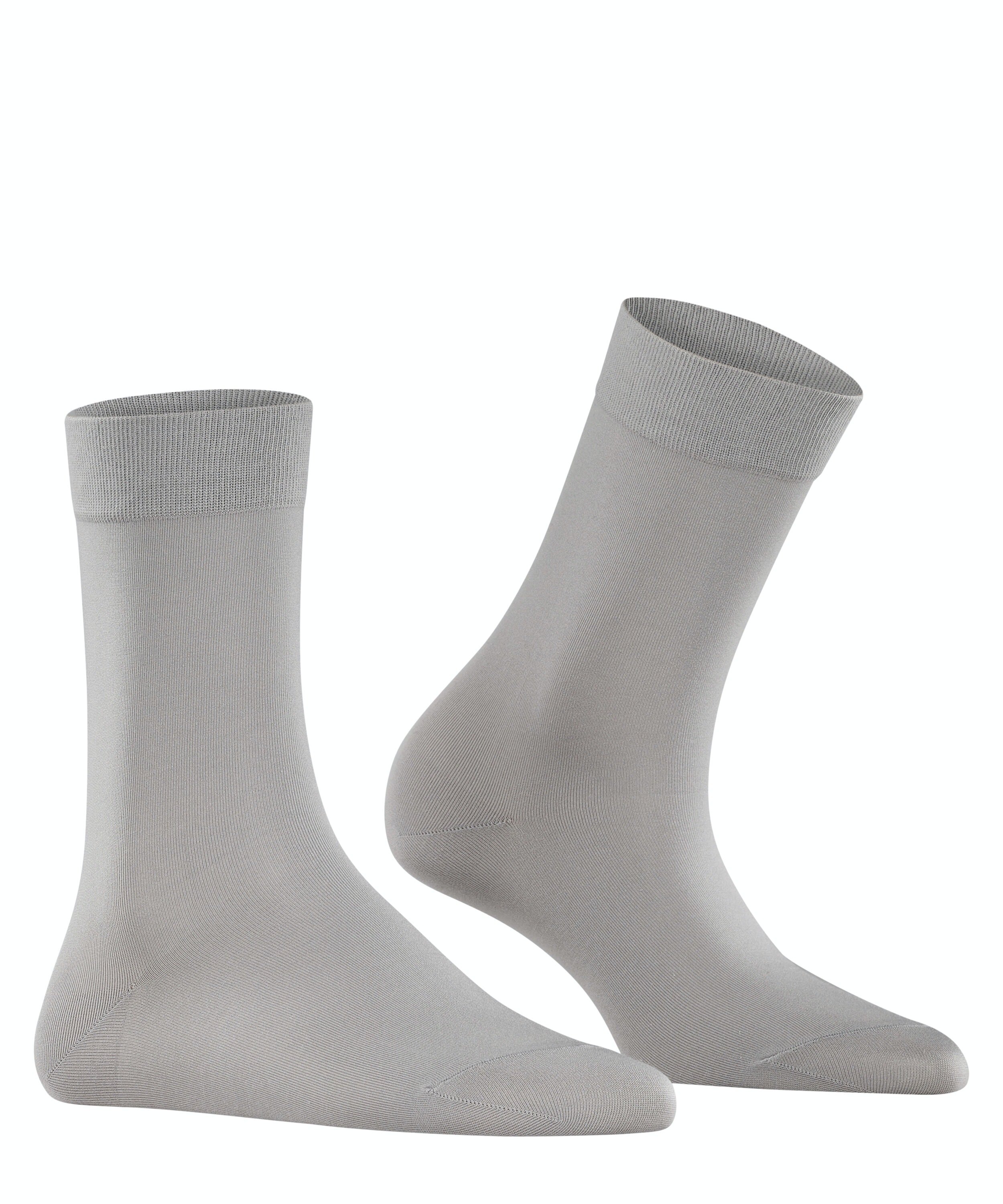 FALKE Cotton Touch damessokken, zilvergrijs (silver)