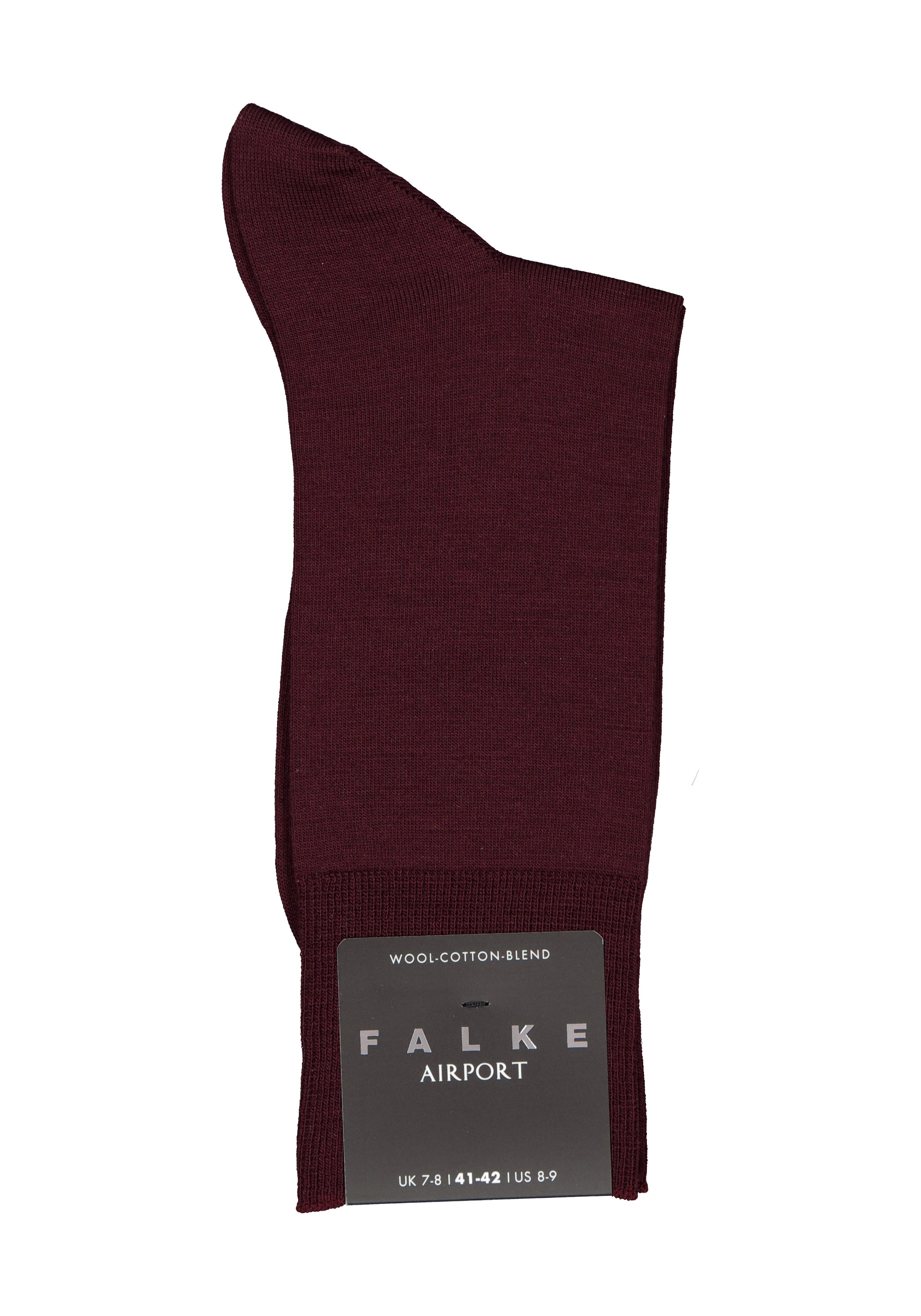 FALKE Airport herensokken, bordeaux rood (barolo)