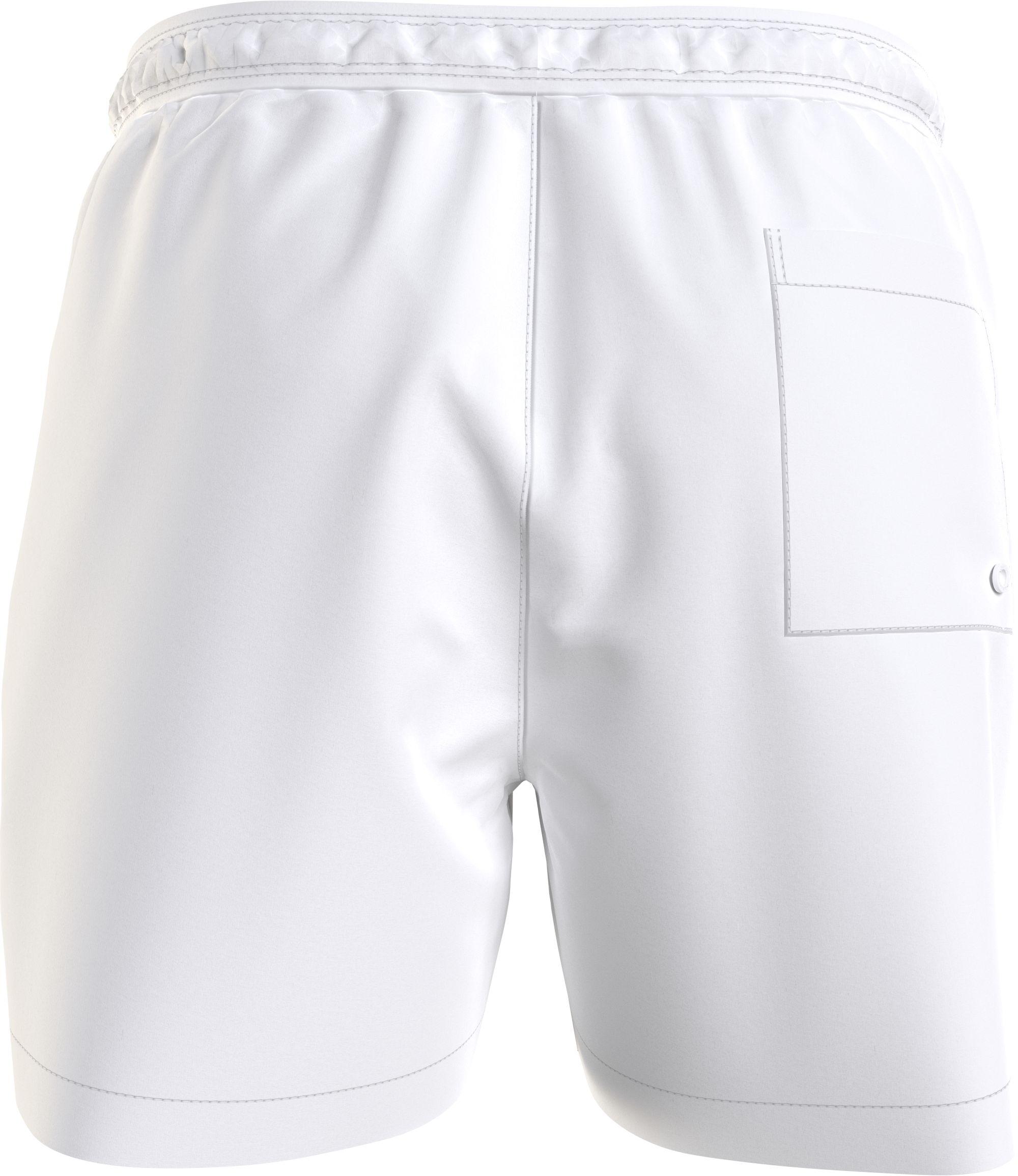 Calvin Klein Medium Drawstring swimshort, heren zwembroek, wit dessin