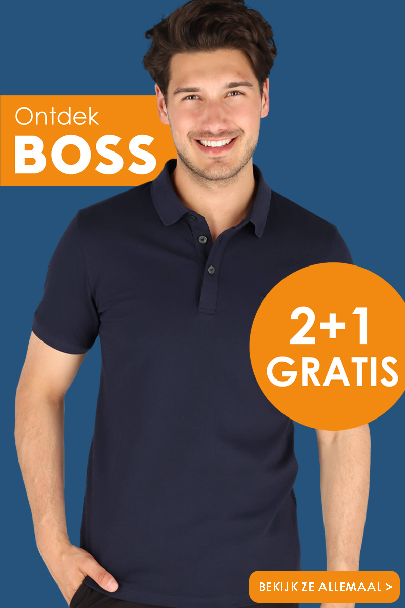 Ontdek BOSS 2 plus 1 gratis bij HemdVoorHem, bekijk ze allemaal!