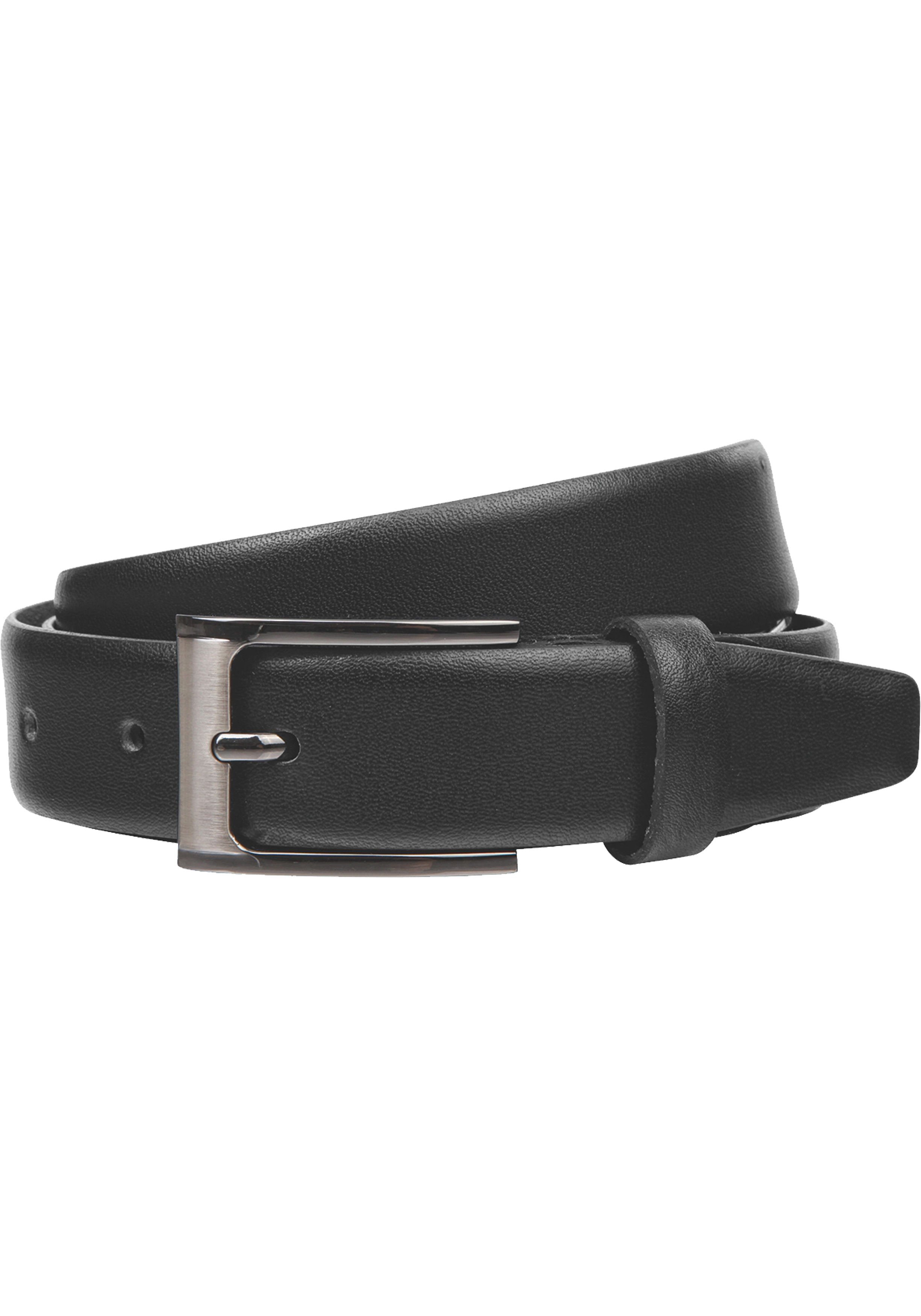 LINDENMANN leren heren riem, zwart