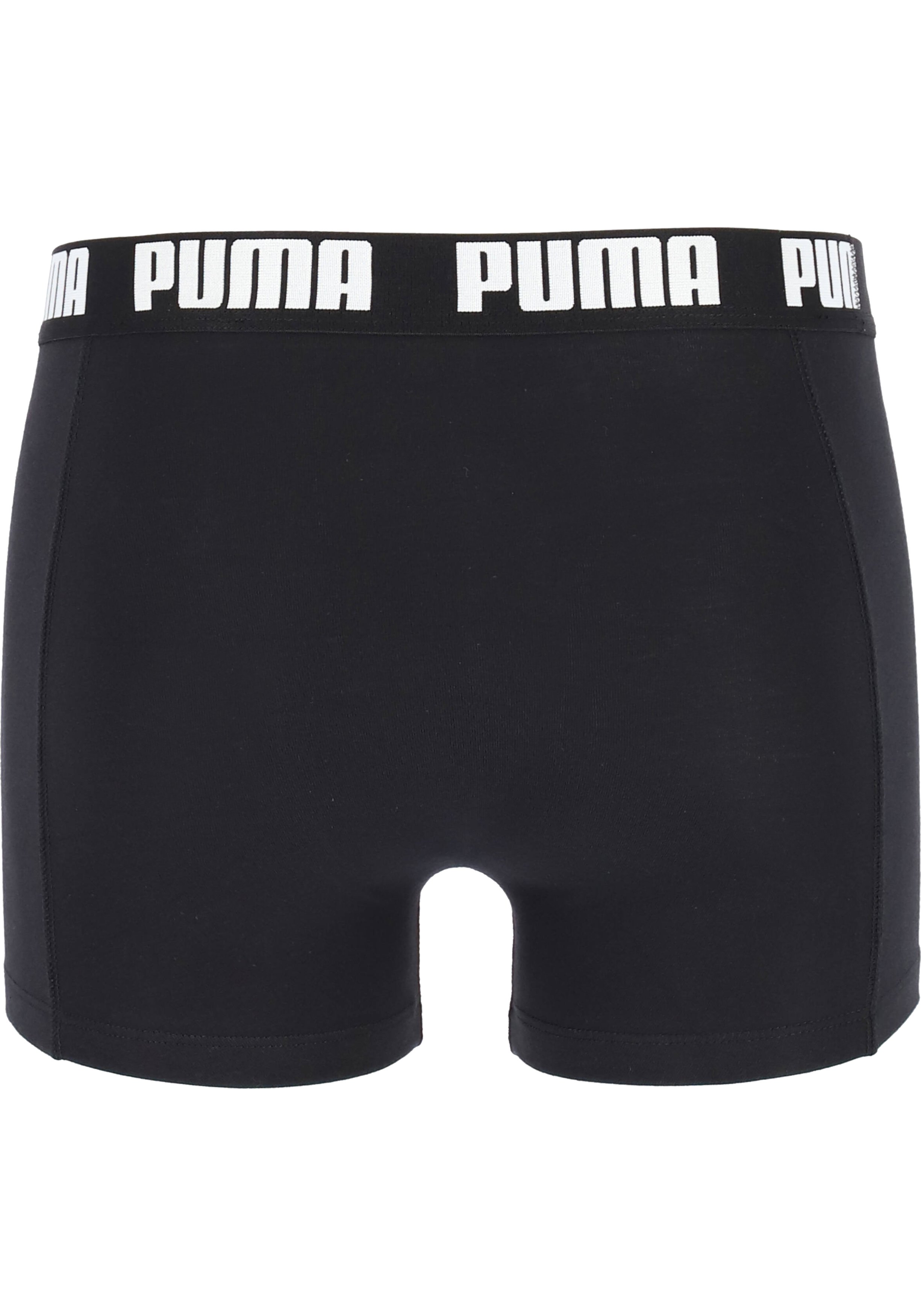 Puma Basic Boxer heren (2-pack), zwart en wit