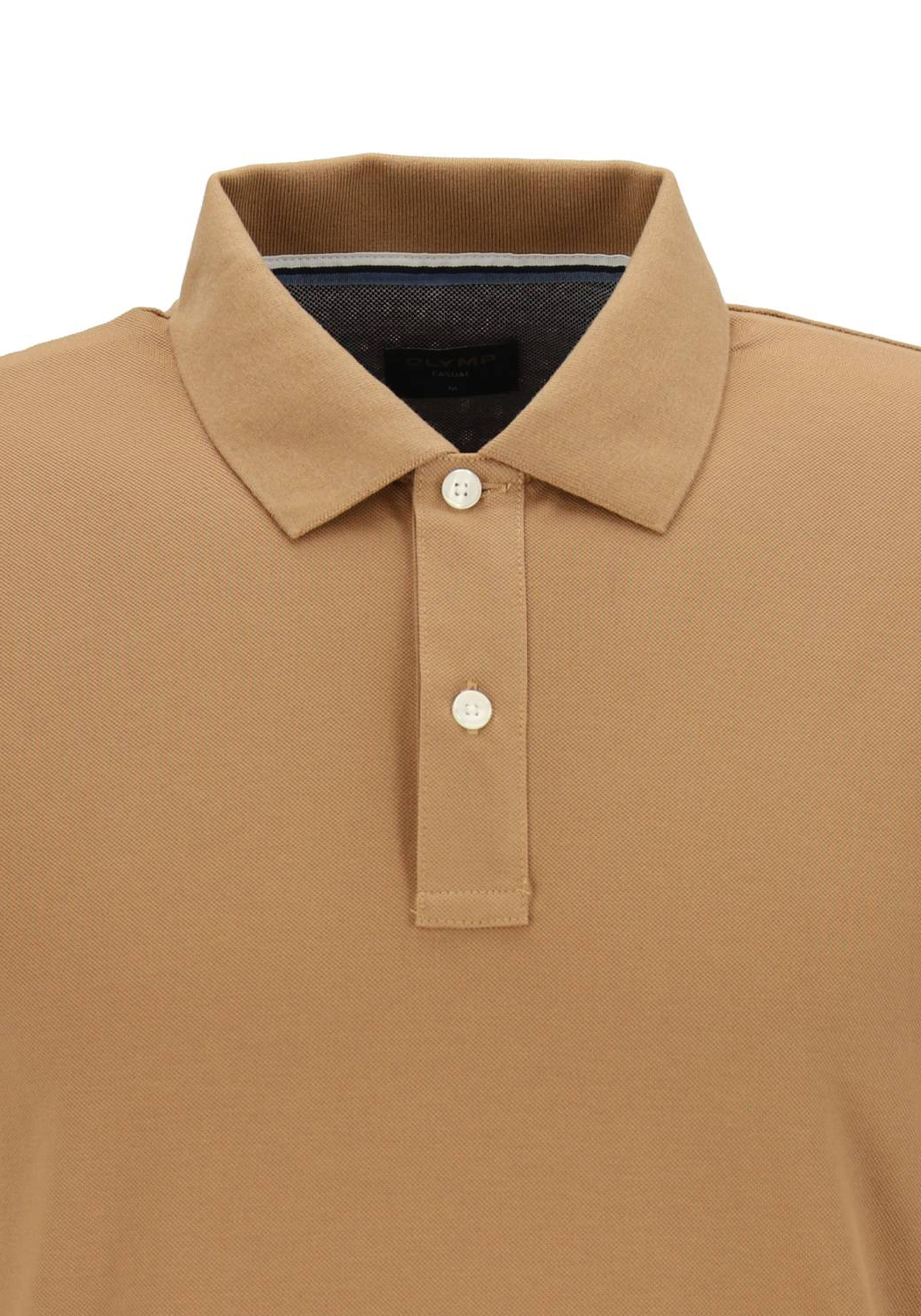 OLYMP Polo Casual, modern fit polo, caramel