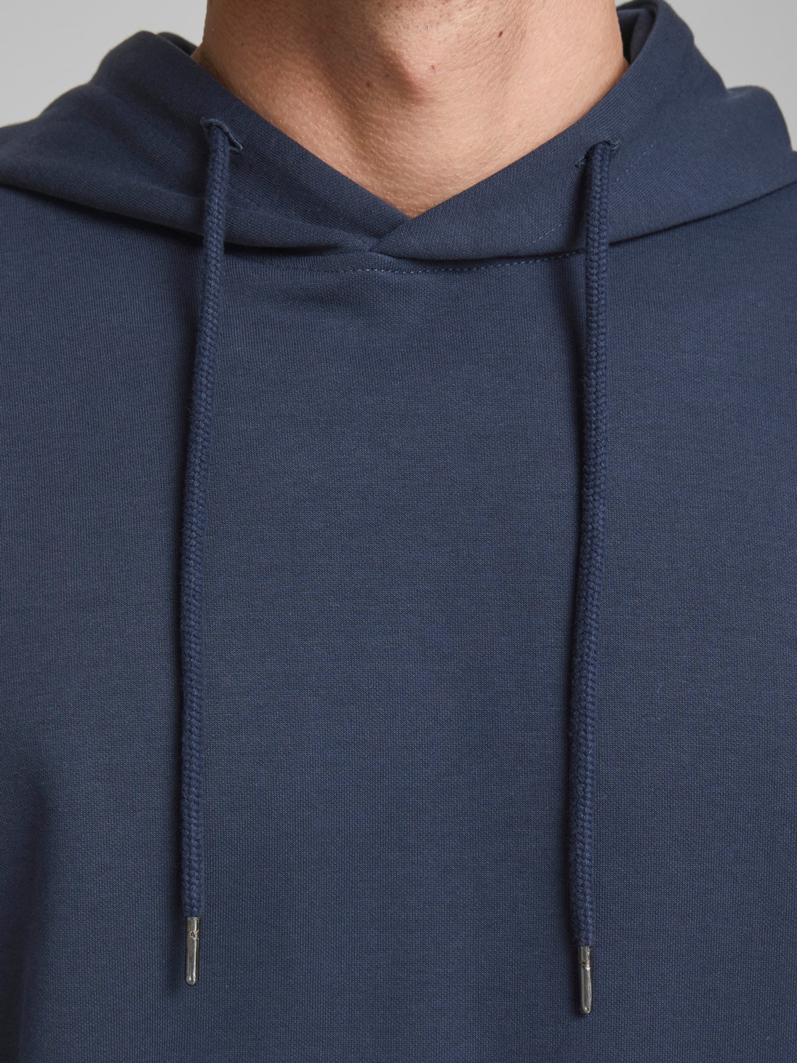 JACK & JONES Basic sweat hood regular fit, heren hoodie katoenmengsel met capuchon, blauw