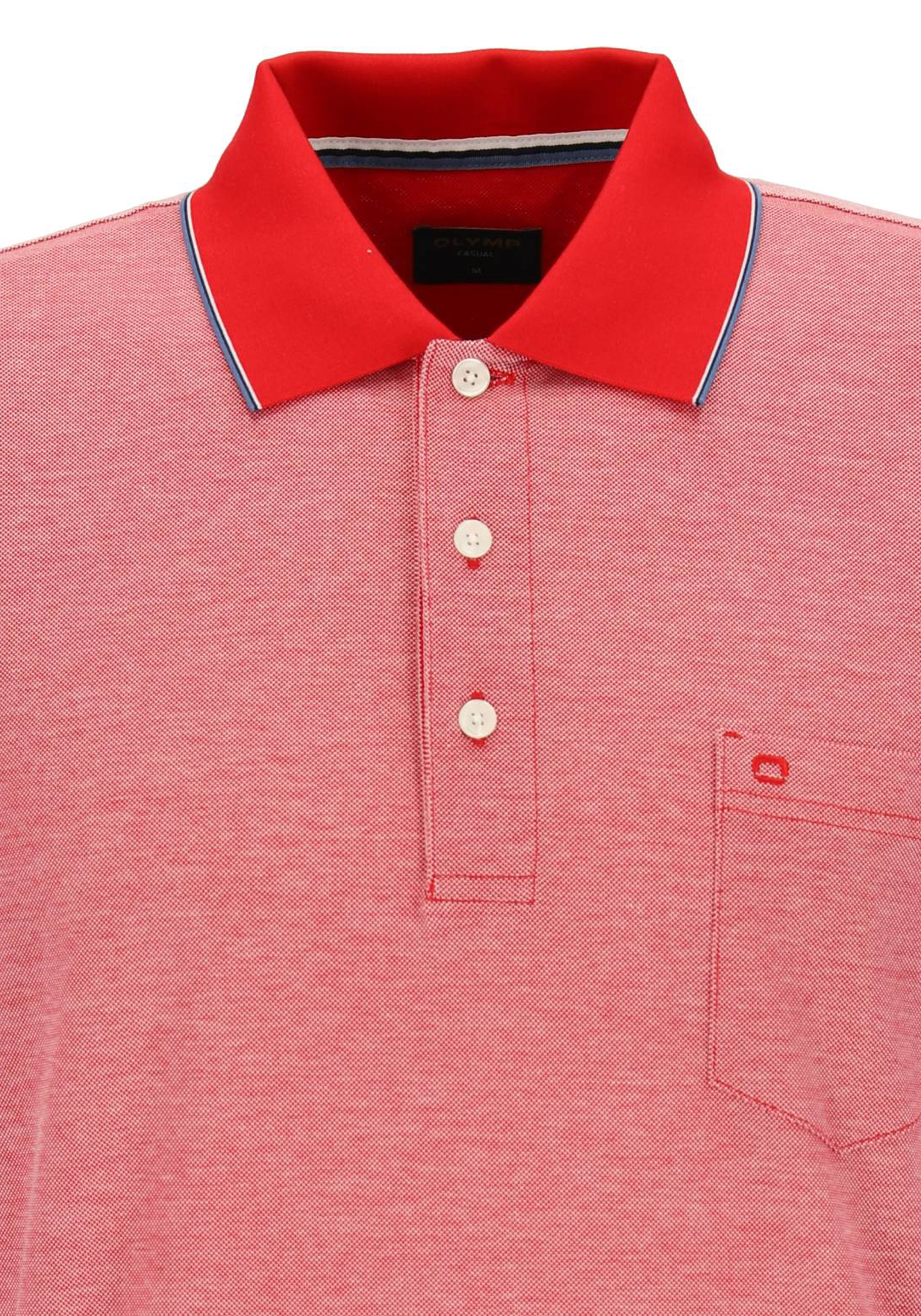 OLYMP Polo Casual, modern fit polo, rood