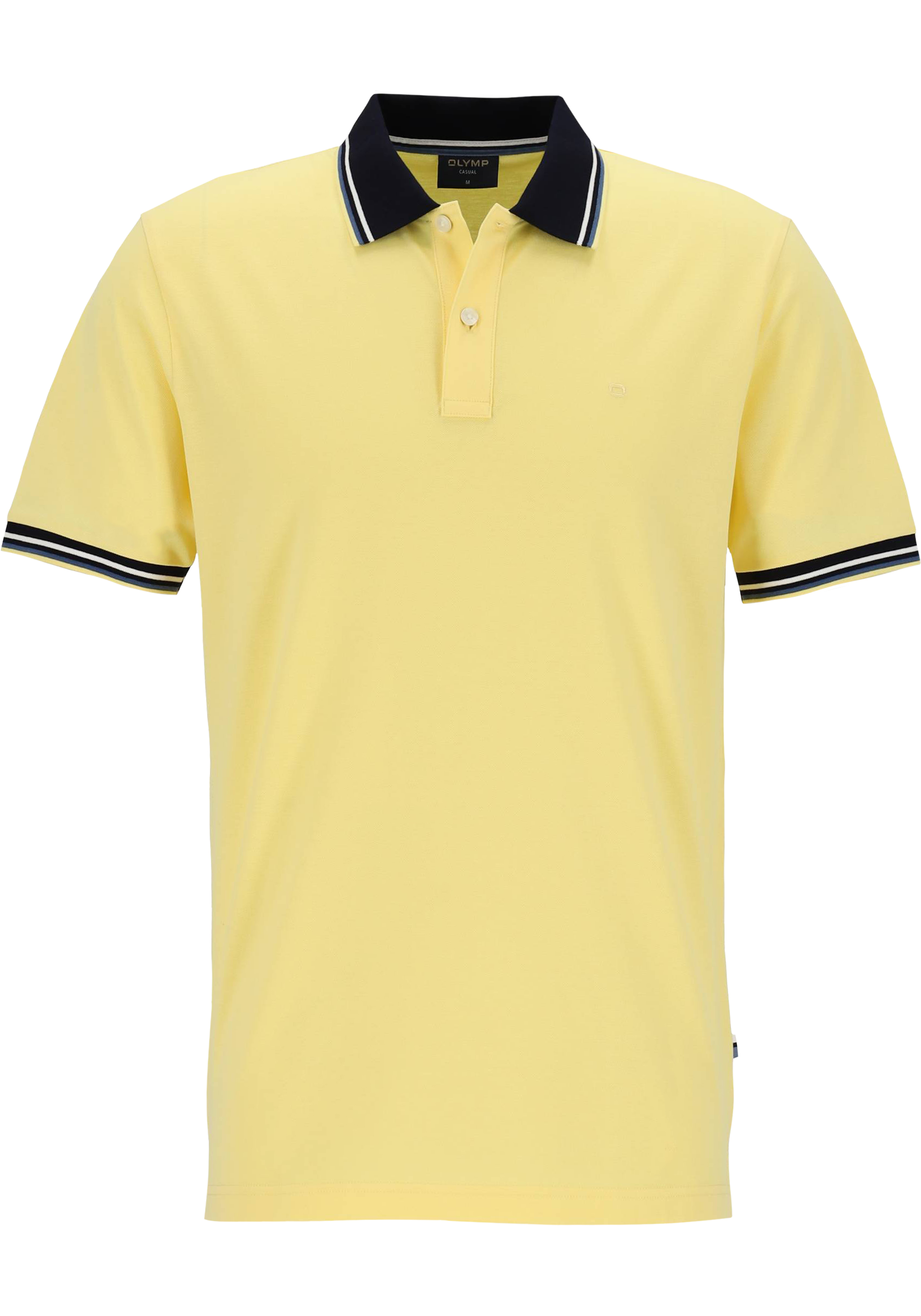 OLYMP Polo Casual, modern fit polo, citroengeel