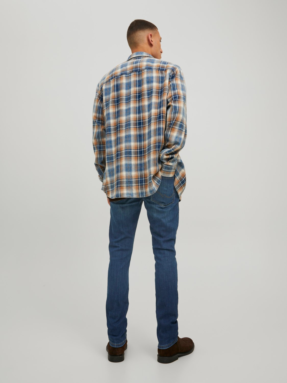 JACK & JONES Glenn Original loose fit, heren jeans, denimblauw