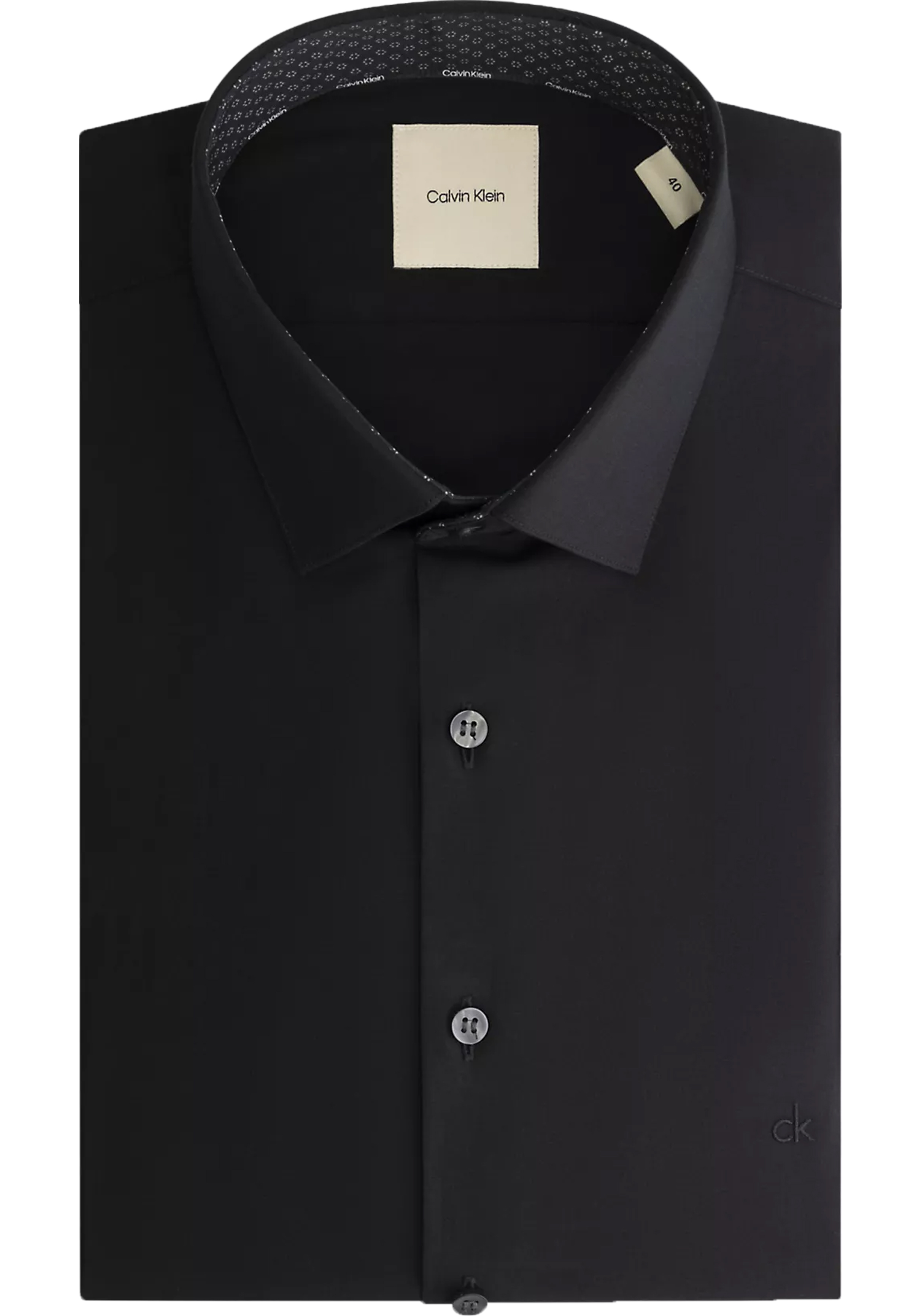 Calvin Klein slim fit overhemd, zwart