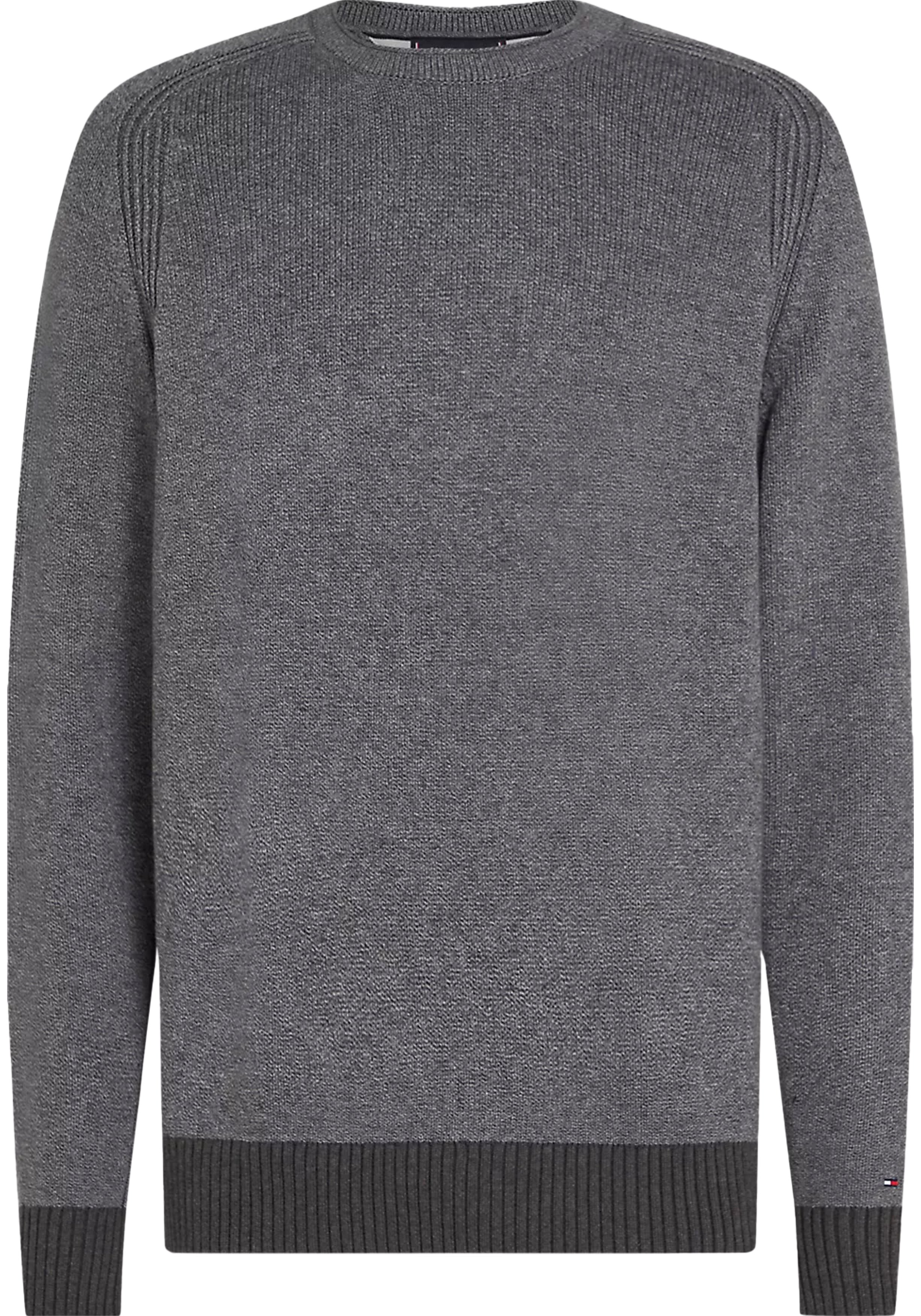 Tommy Hilfiger heren pullover katoen, grijs