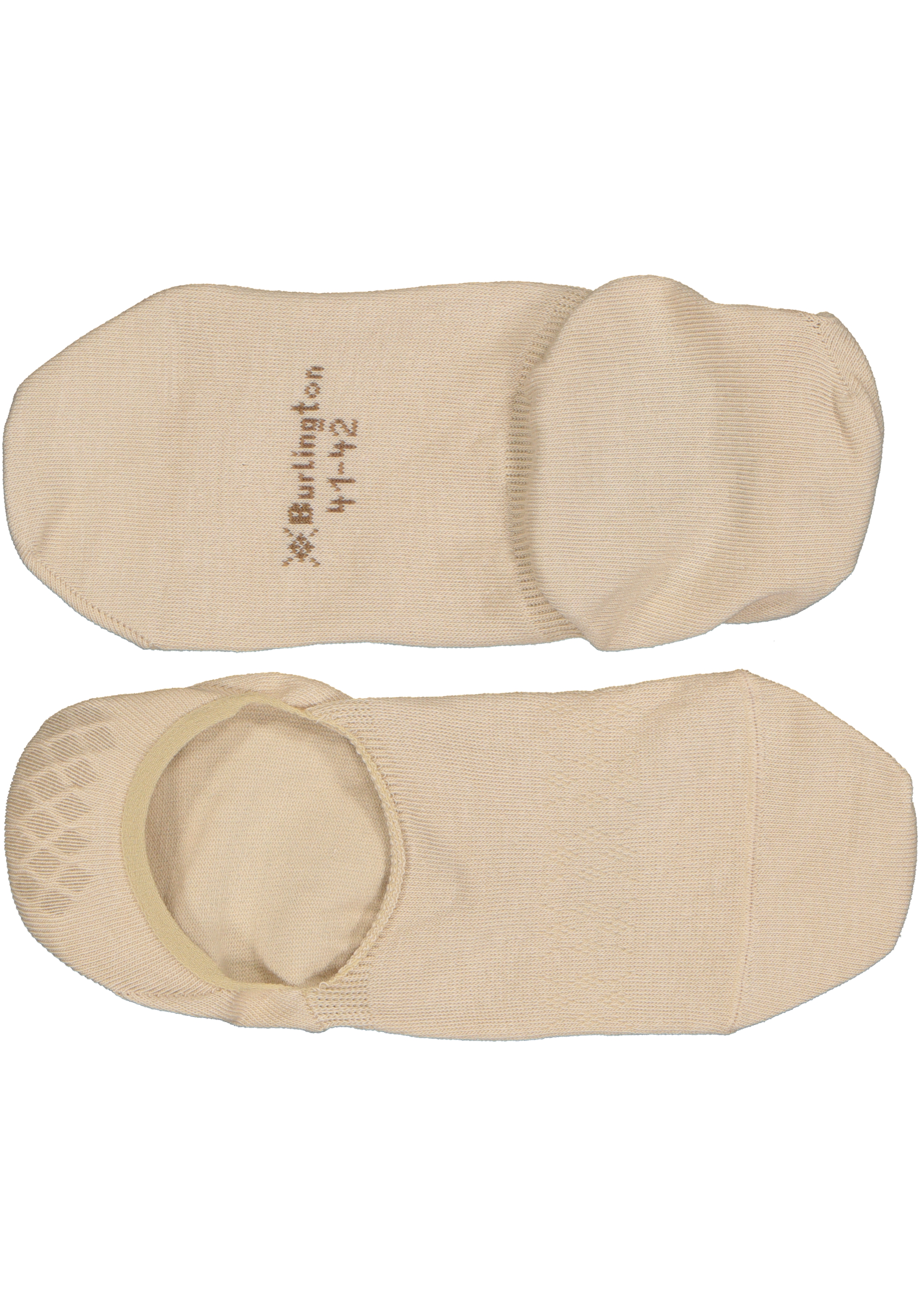 Burlington Everyday dames invisible sokken (2-pack), katoen, beige (gravel)