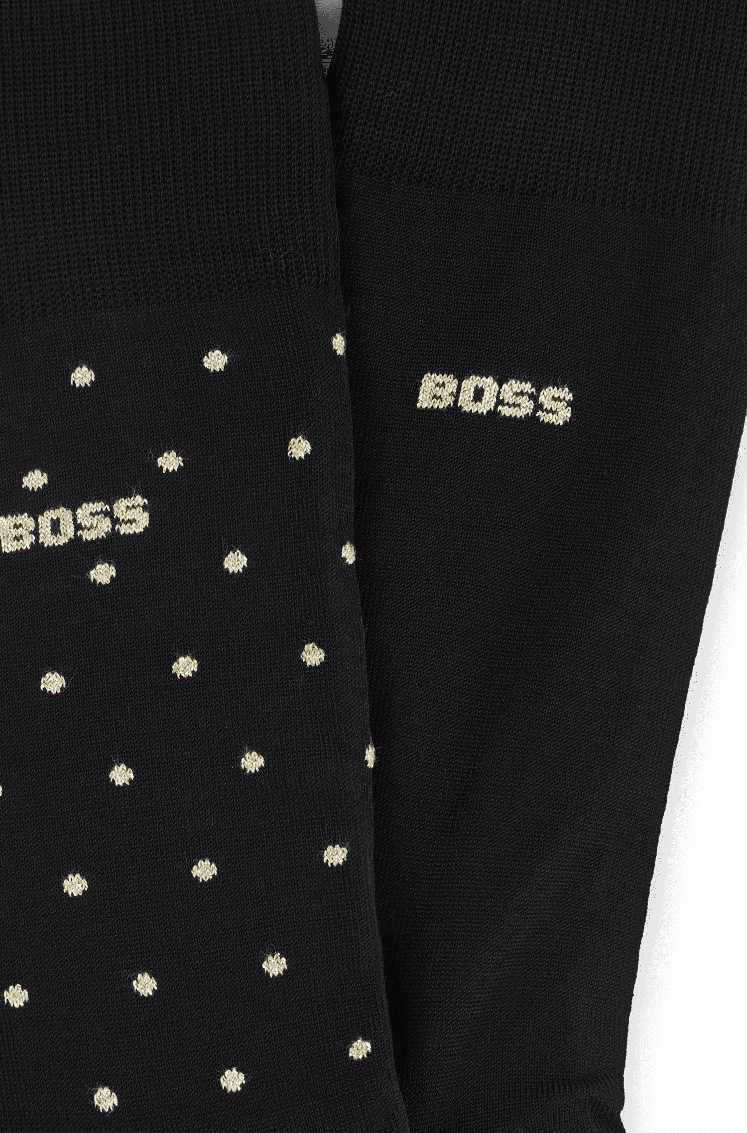 BOSS cadeauset herensokken (2-pack), zwart en zwart gestipt