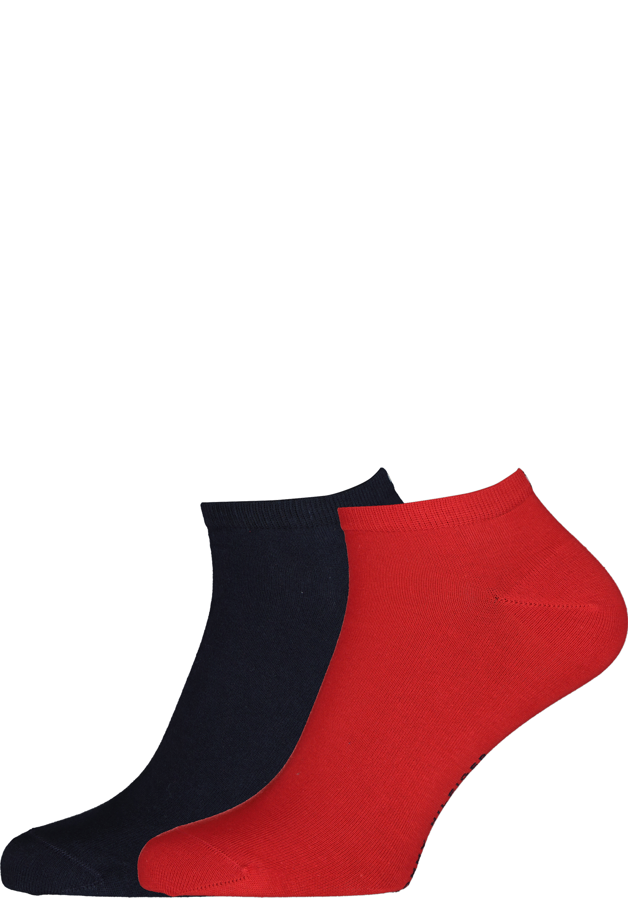 Tommy Hilfiger damessokken Sneaker (2-pack), korte enkelsok katoen, Tommy rood en blauw
