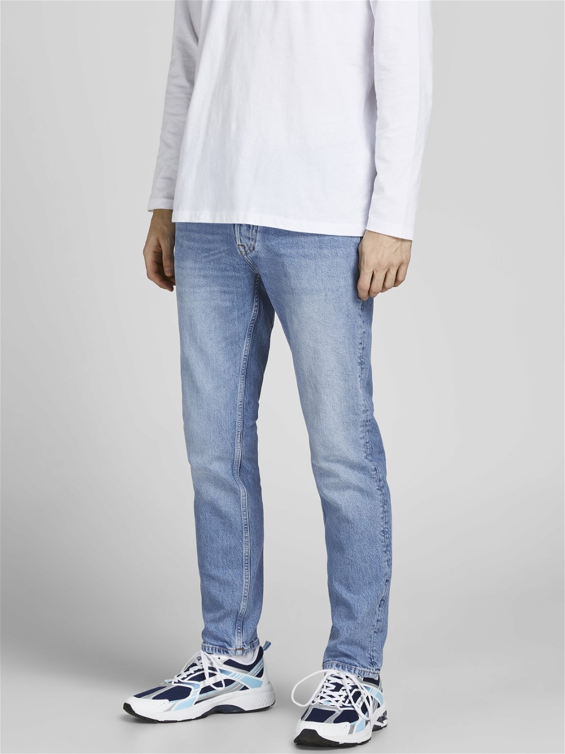 JACK & JONES Tim Original regular fit, heren jeans, denimblauw