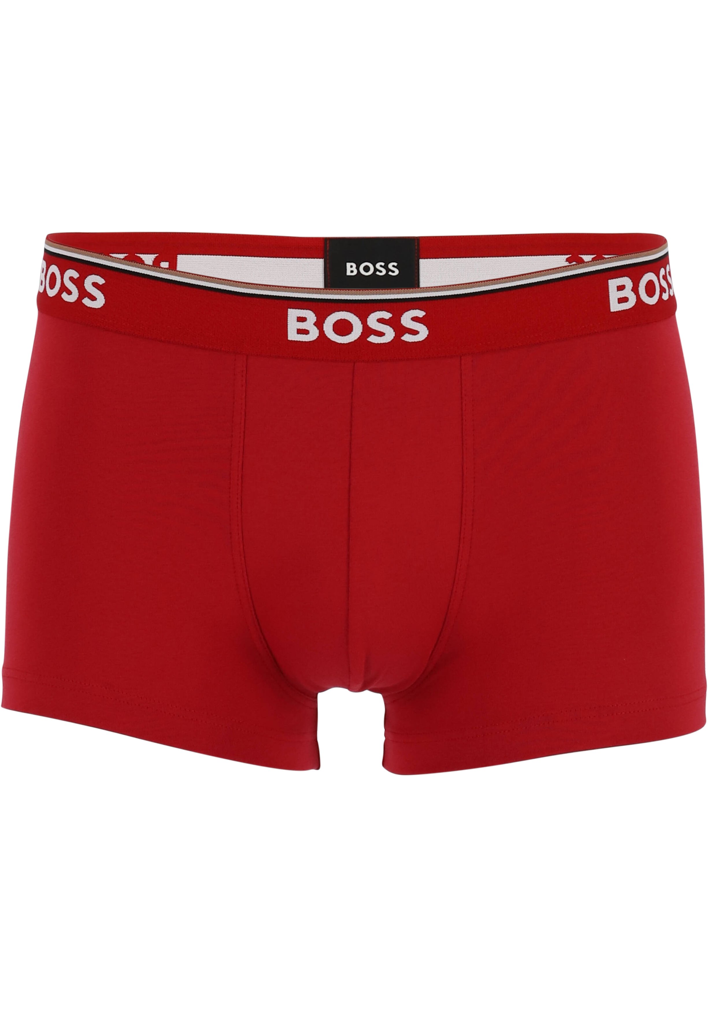 HUGO BOSS Power trunks (3-pack), heren boxers kort, rood, kobalt, zwart