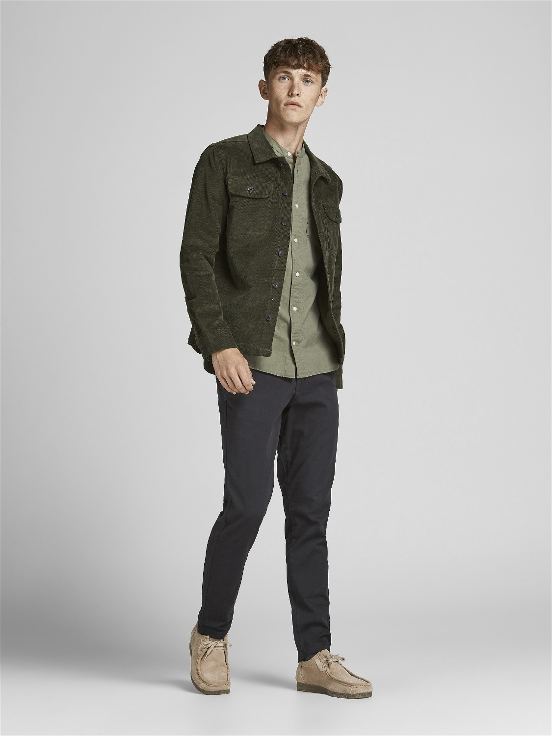 JACK & JONES Marco Dave loose fit, heren chino, zwart