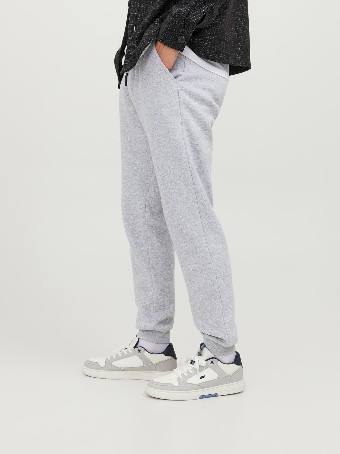 JACK & JONES Gordon Bradley Sweat Pant regular fit, heren joggingbroek, lichtgrijs melange