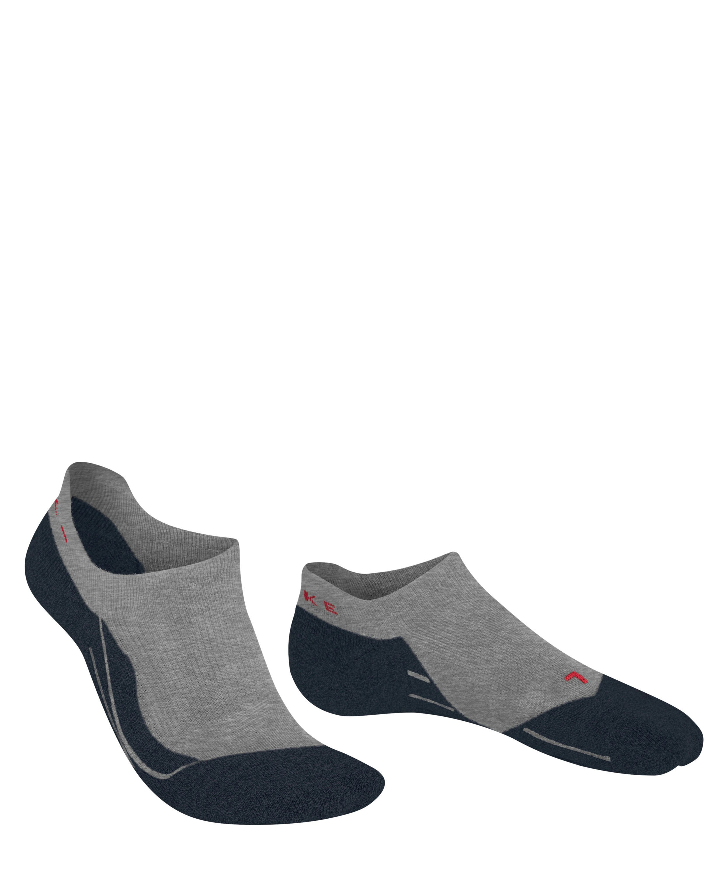 FALKE RU3 Comfort Invisible heren running kousenvoetjes, grijs (lightgrey)