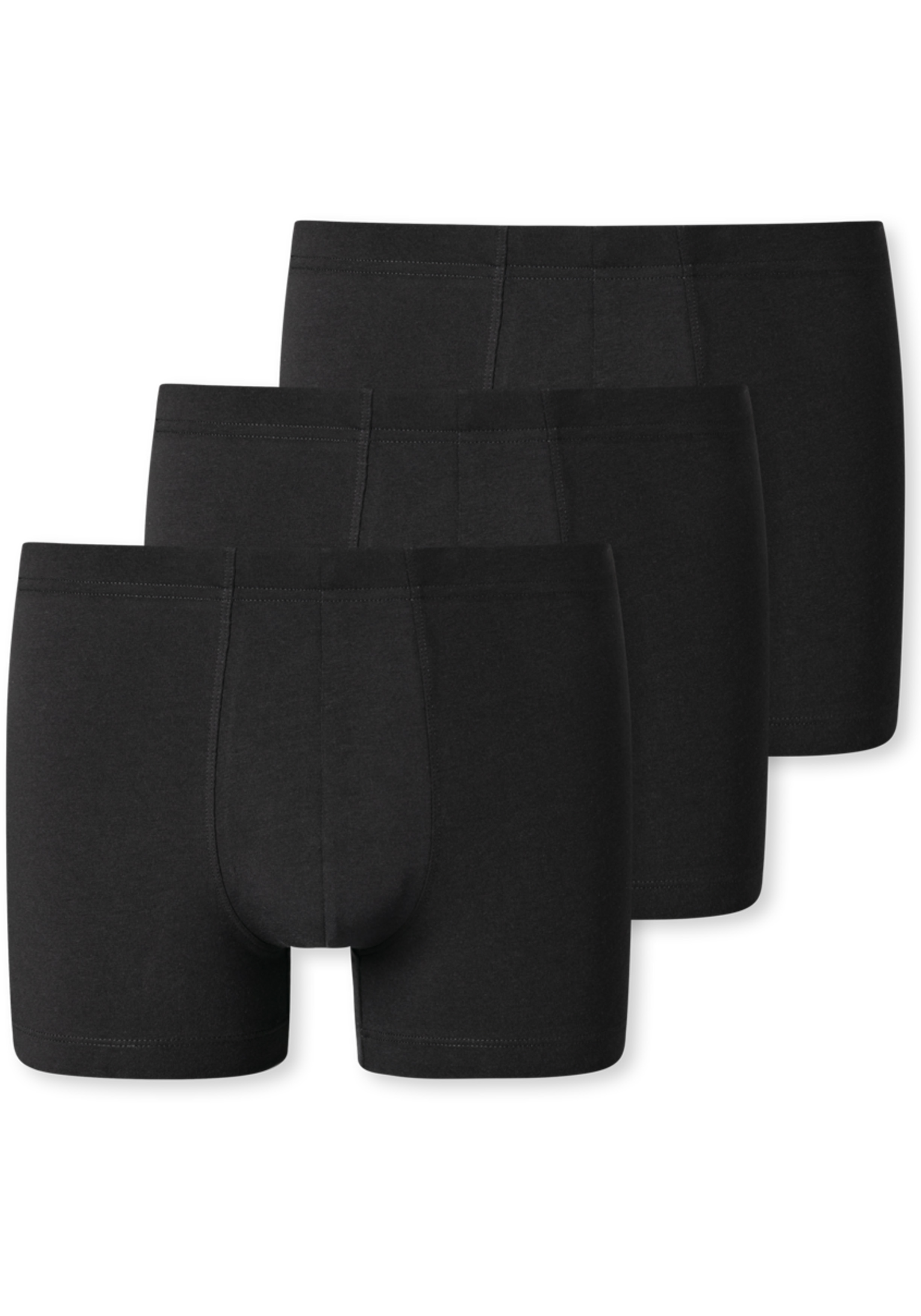 SCHIESSER 95/5 Essentials shorts (3-pack), zwart