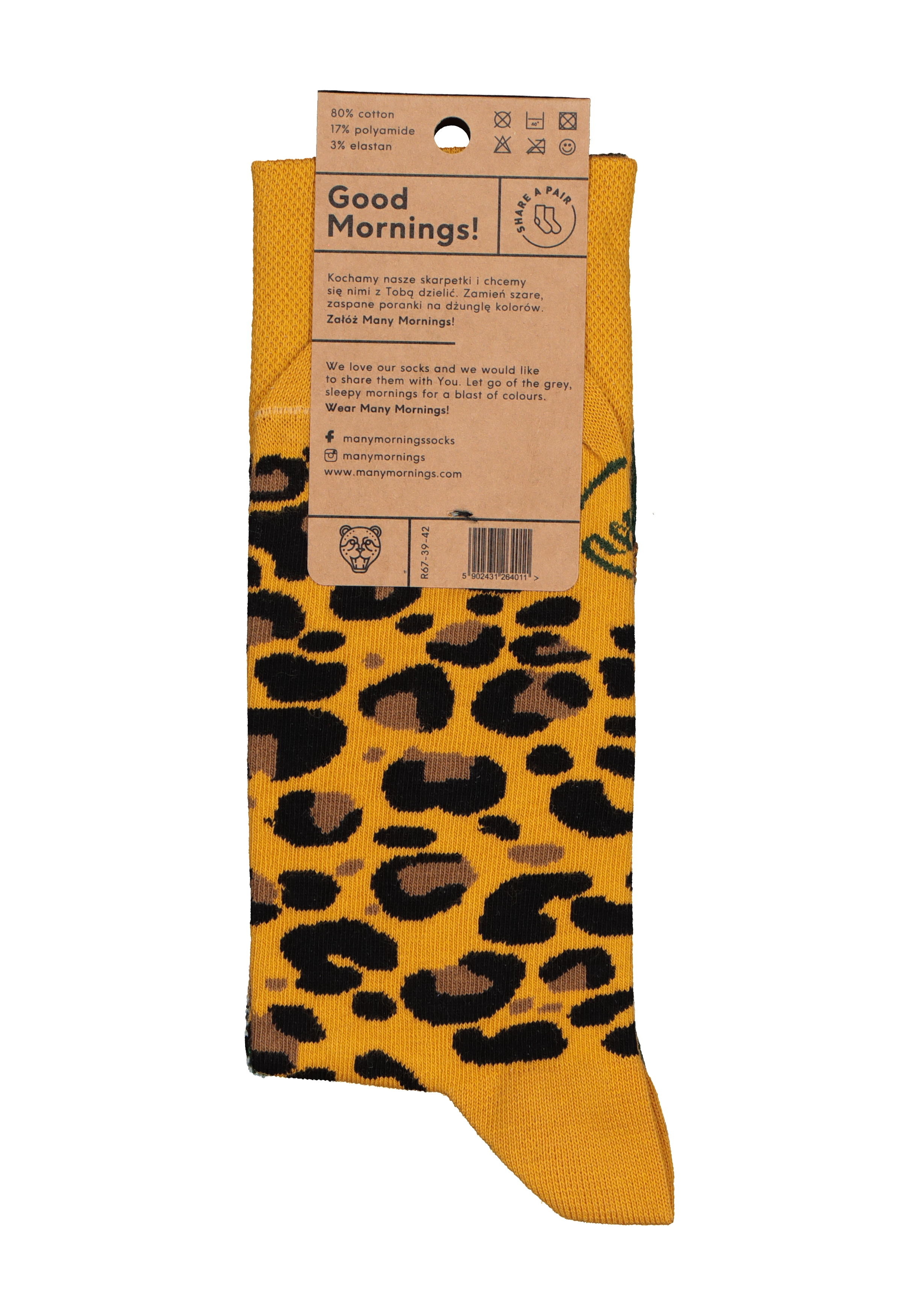 Many Mornings unisex sokken El Leopardo