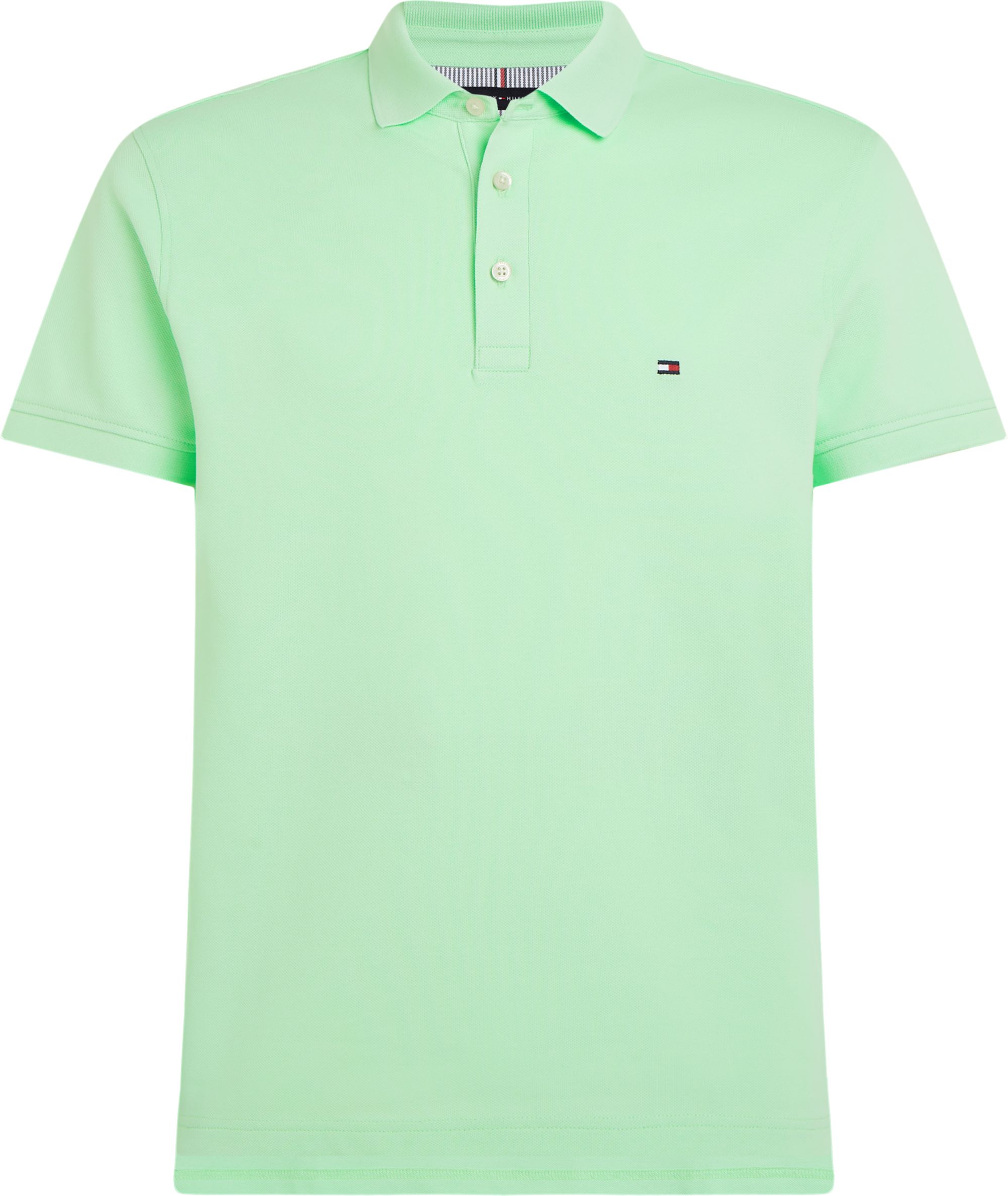 Tommy Hilfiger 1985 Slim Polo, heren poloshirt, mintgroen