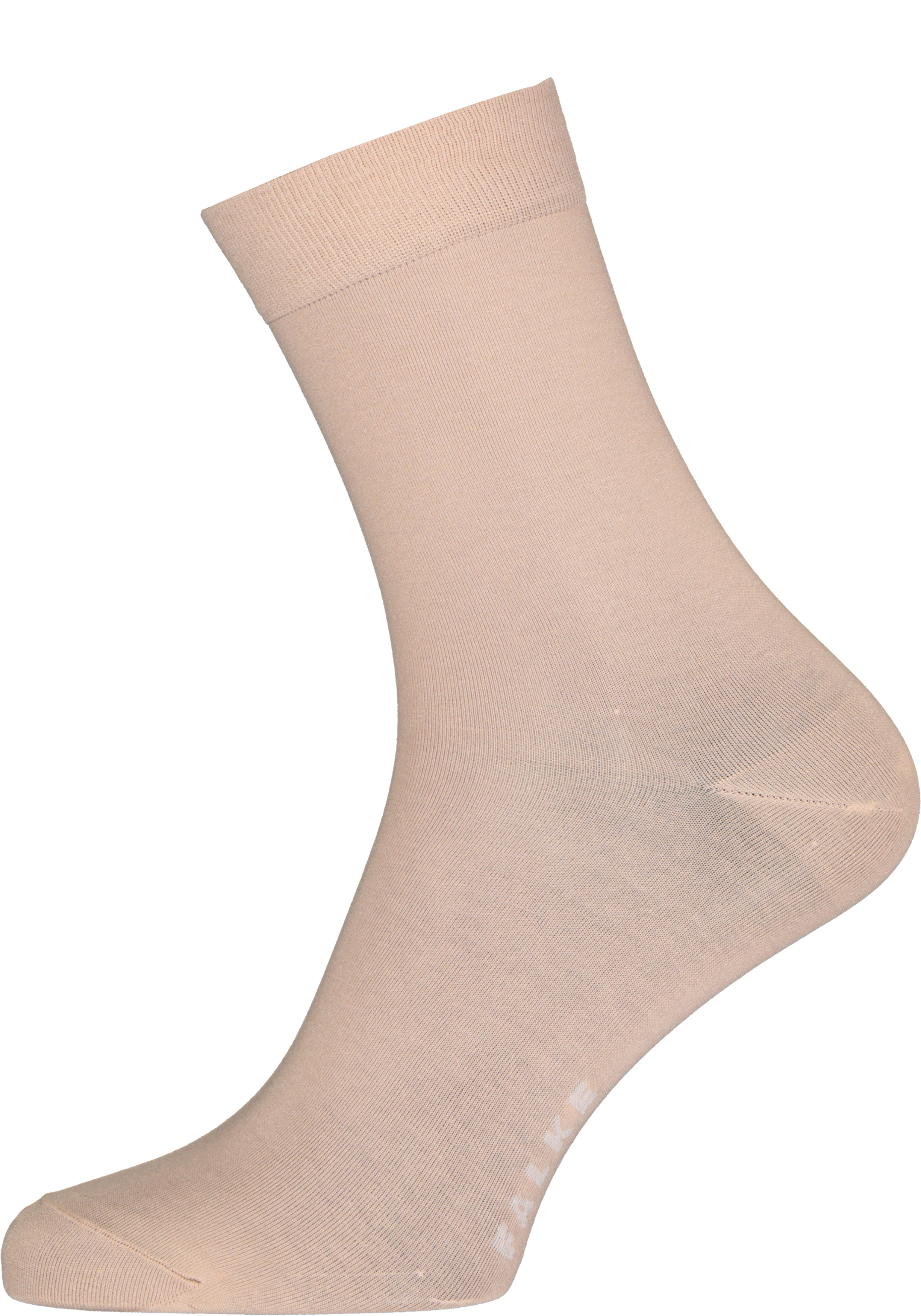 FALKE Cotton Touch damessokken, katoen, heel licht roze (ginger)