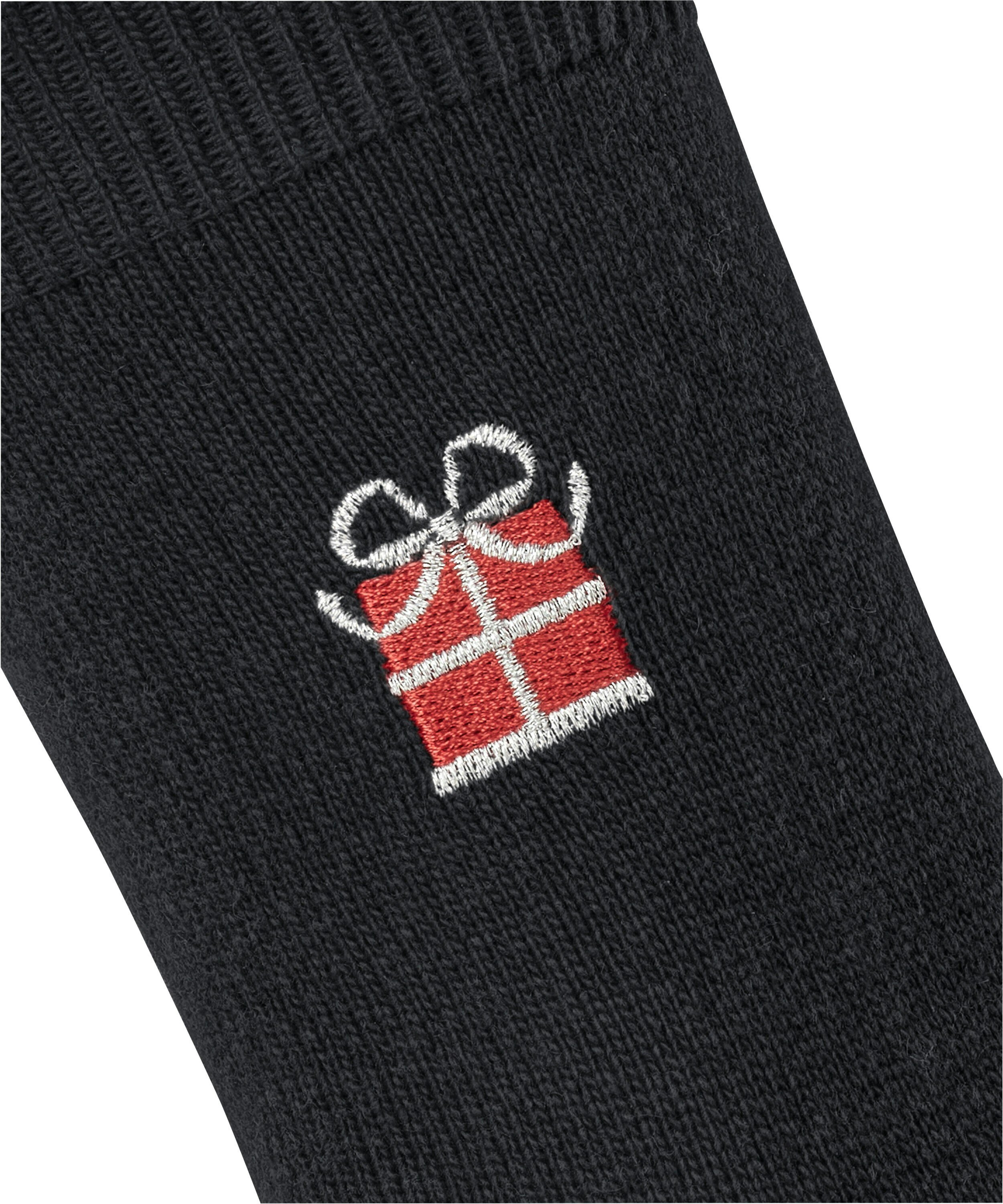 FALKE Cosy Wool X-Mas Gift damessokken, zwart (black)