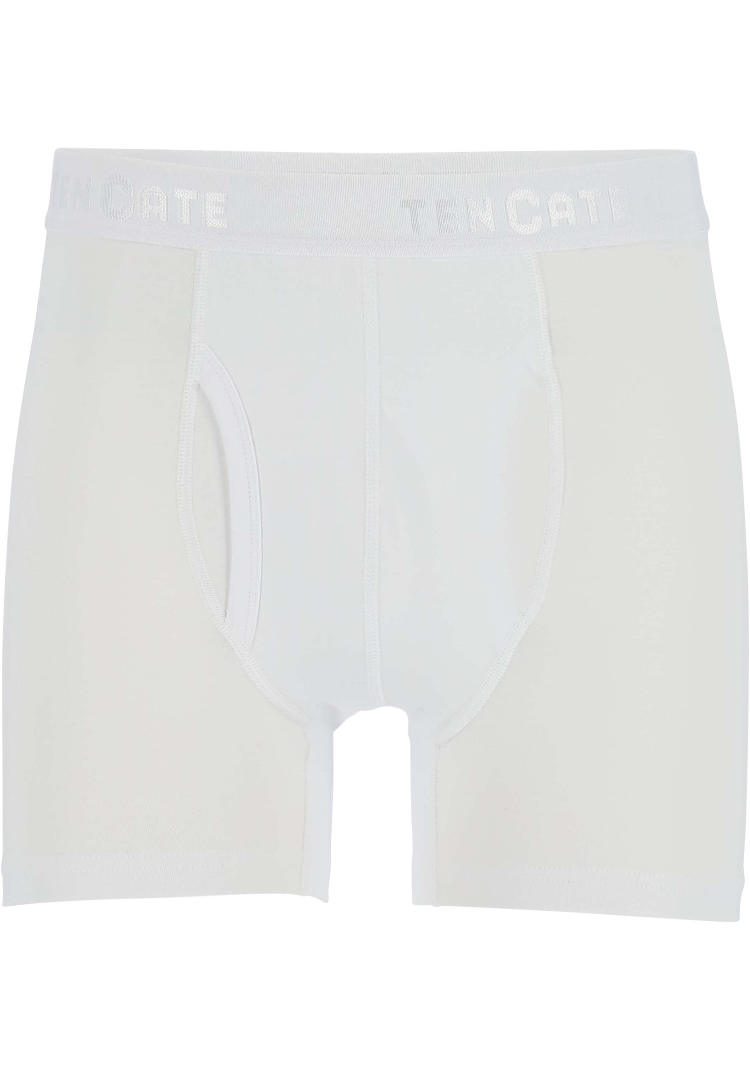 TEN CATE Basics men classic shorts met gulp (2-pack), heren boxers normale lengte, wit