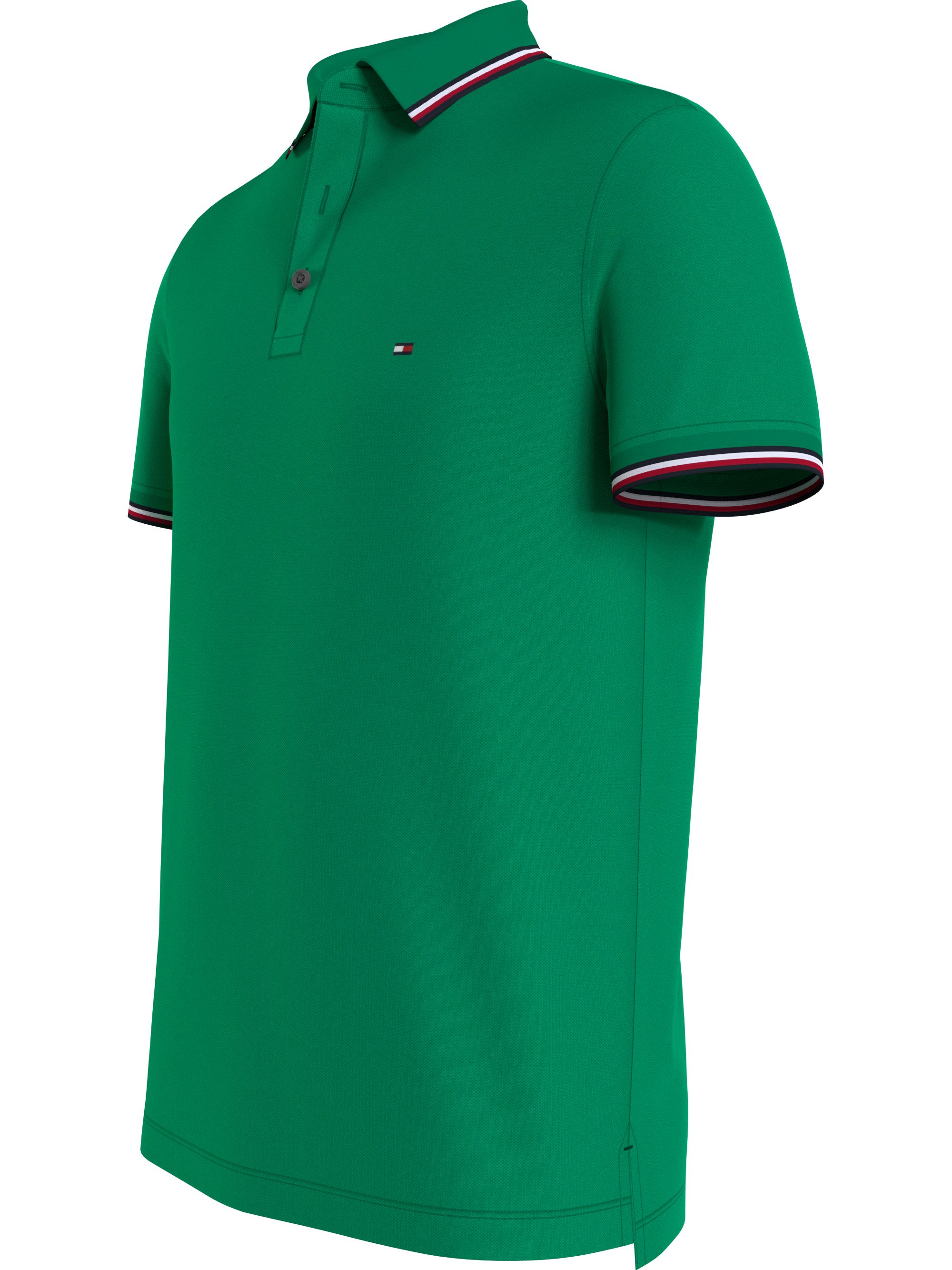 Tommy Hilfiger 1985 Rwb Tipped Slim Polo, heren poloshirt, groen