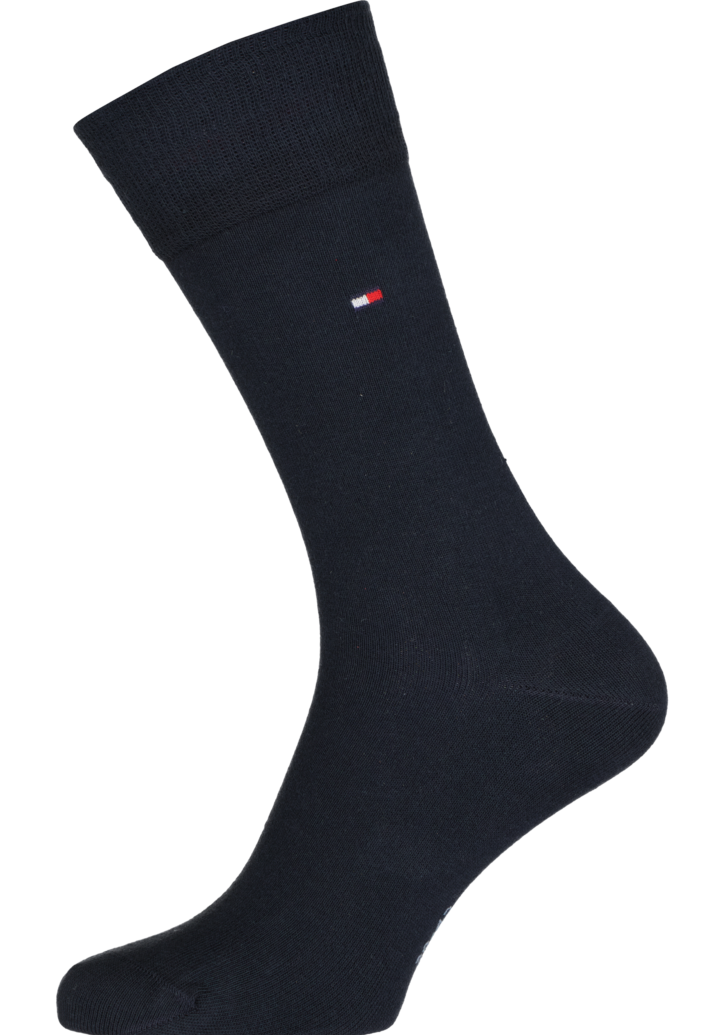 Tommy Hilfiger Rugby Stripe Socks (2-pack), herensokken katoen gestreept en uni, blauw