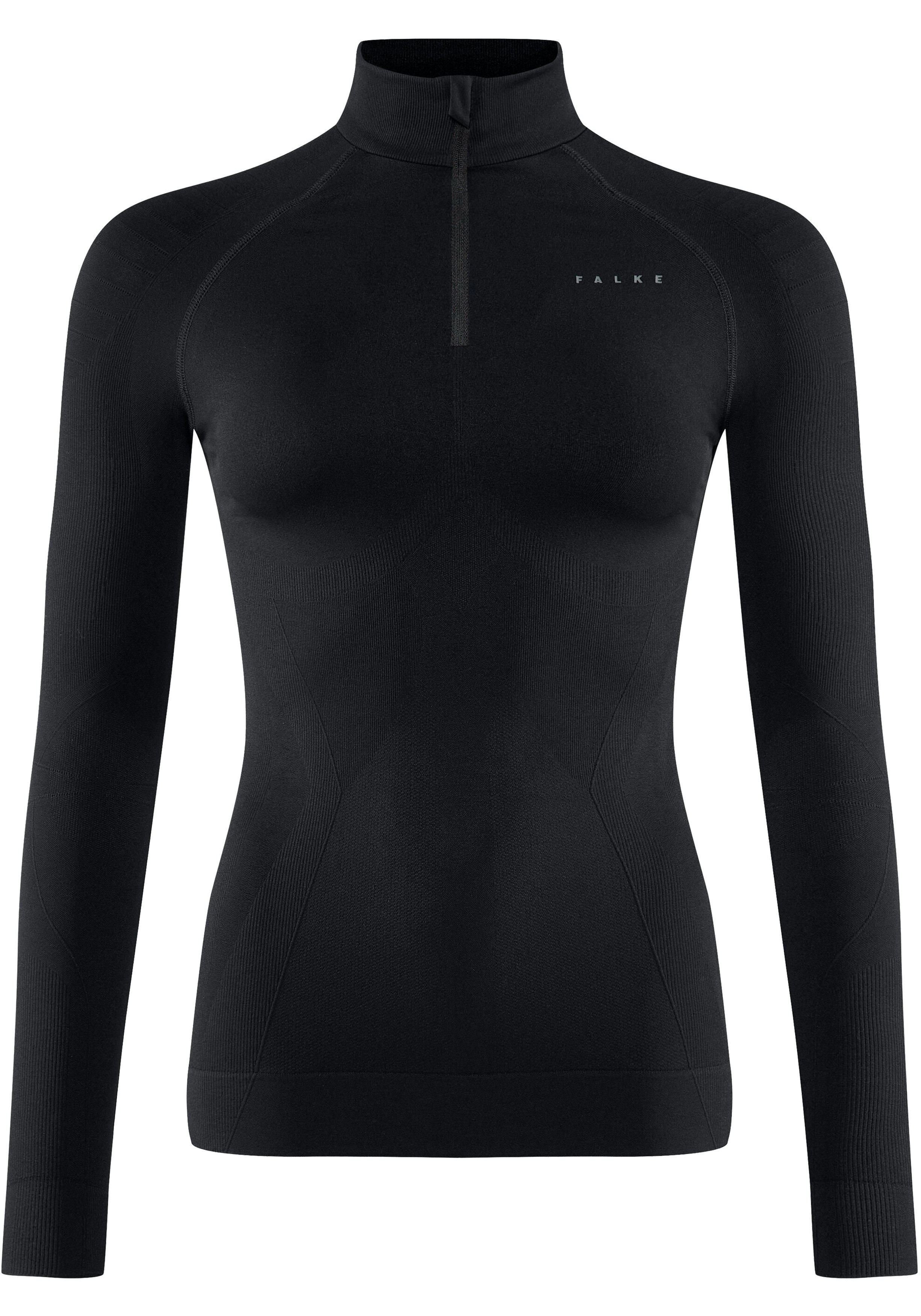 FALKE dames lange mouw shirt Maximum Warm, thermoshirt, zwart (black)