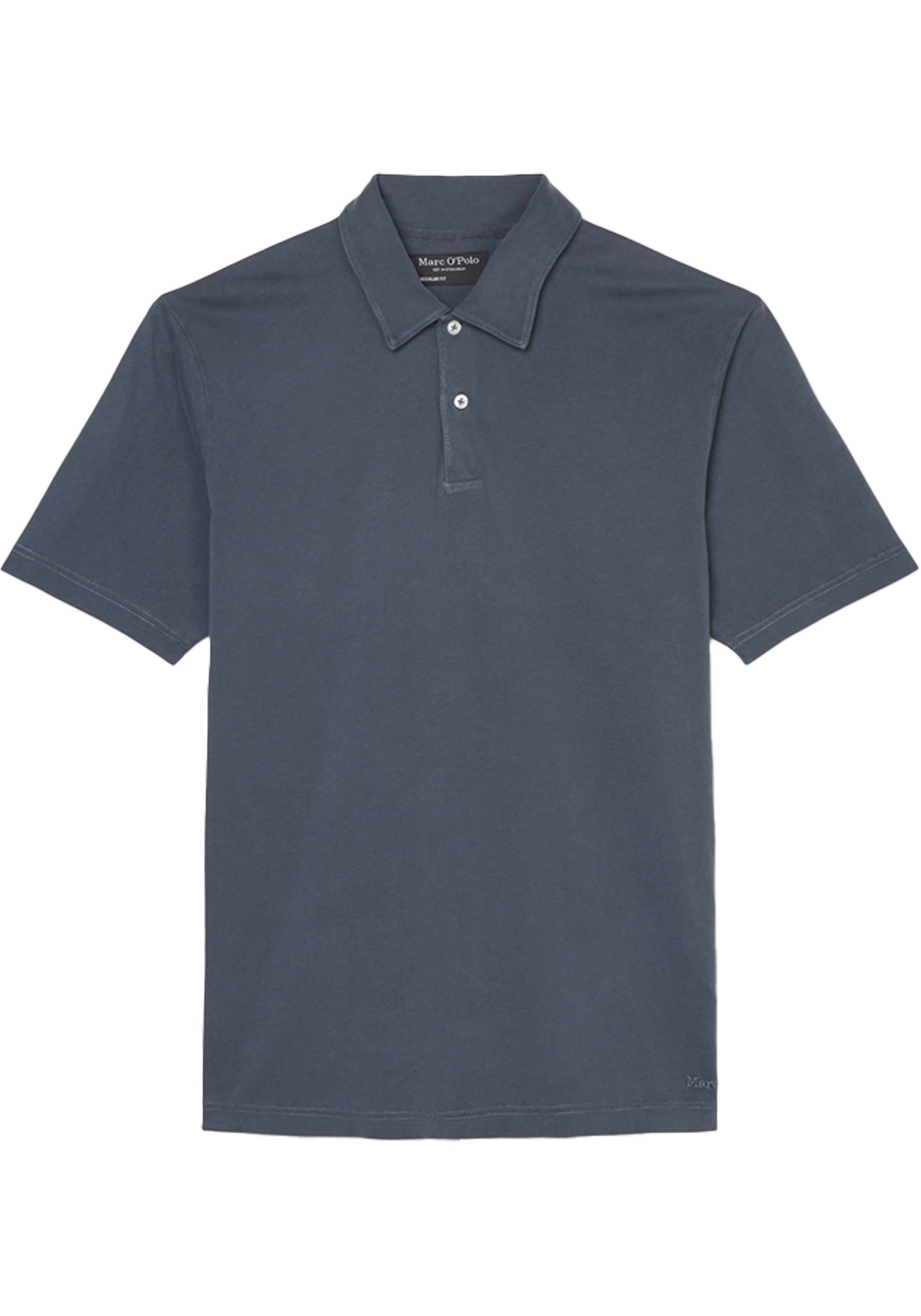 Marc O'Polo regular fit polo, heren poloshirt korte mouw, donkerblauw