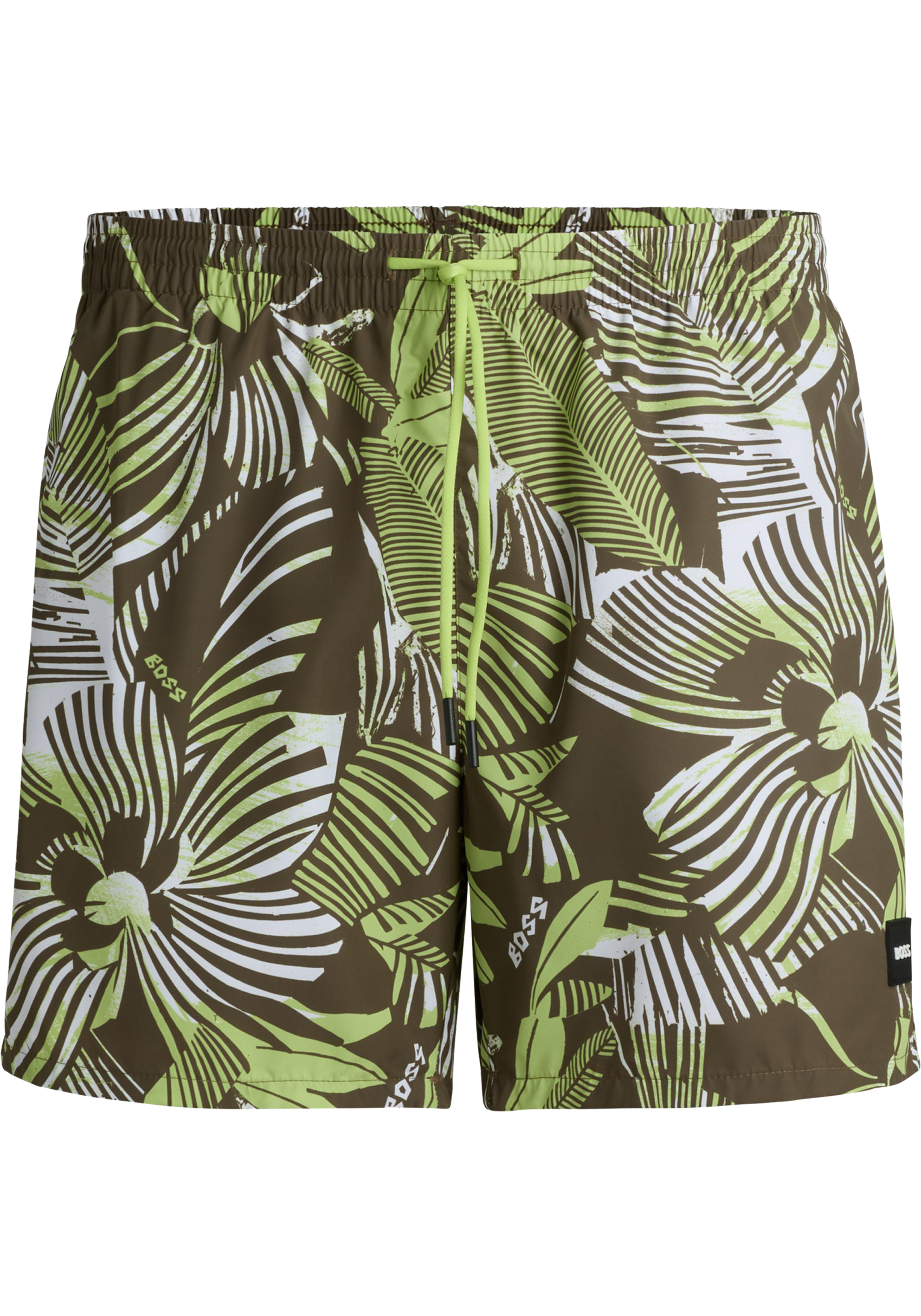 HUGO BOSS Piranha swim shorts, heren zwembroek, groen dessin