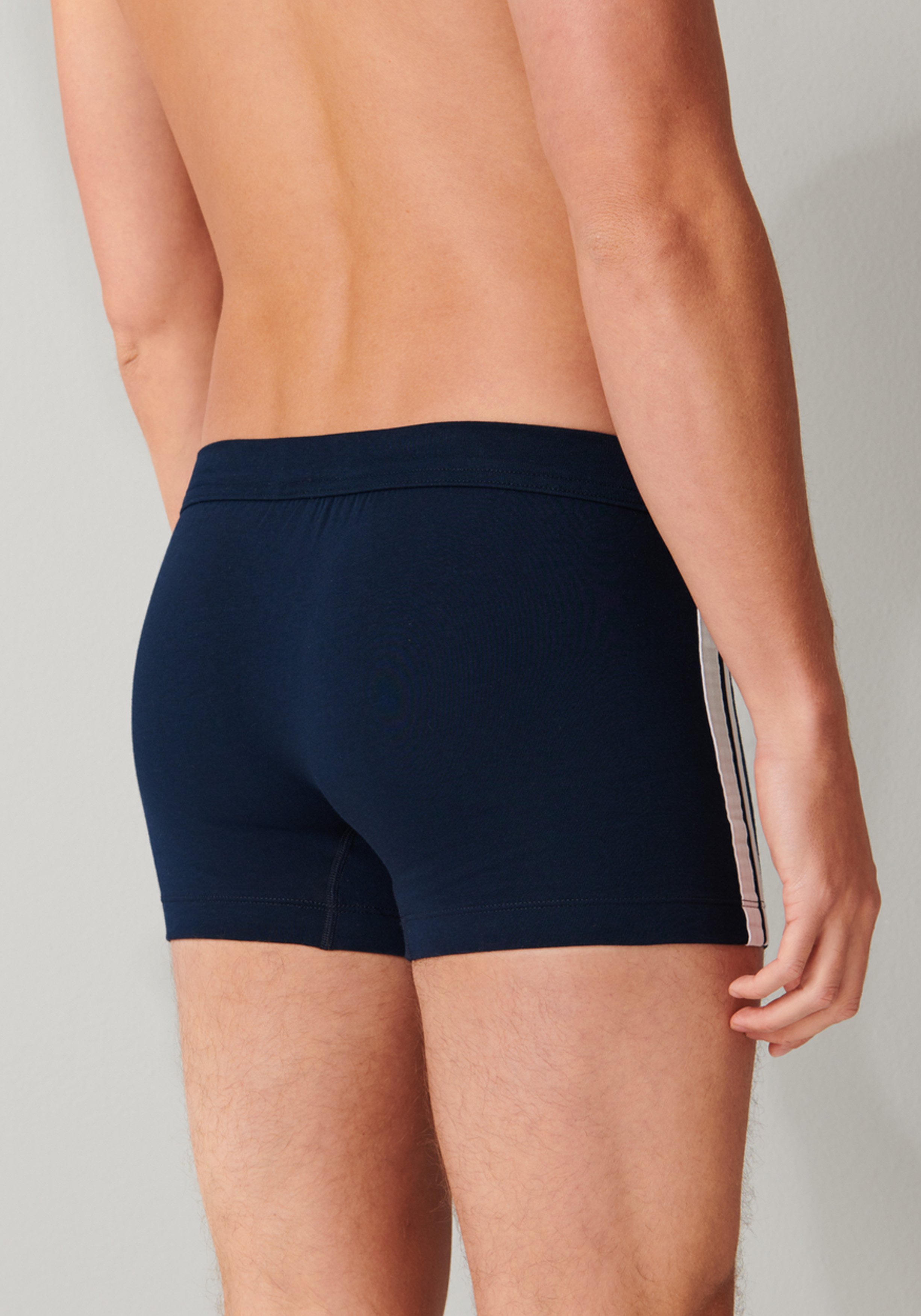 SCHIESSER 95/5 Stretch shorts (3-pack), donkerblauw