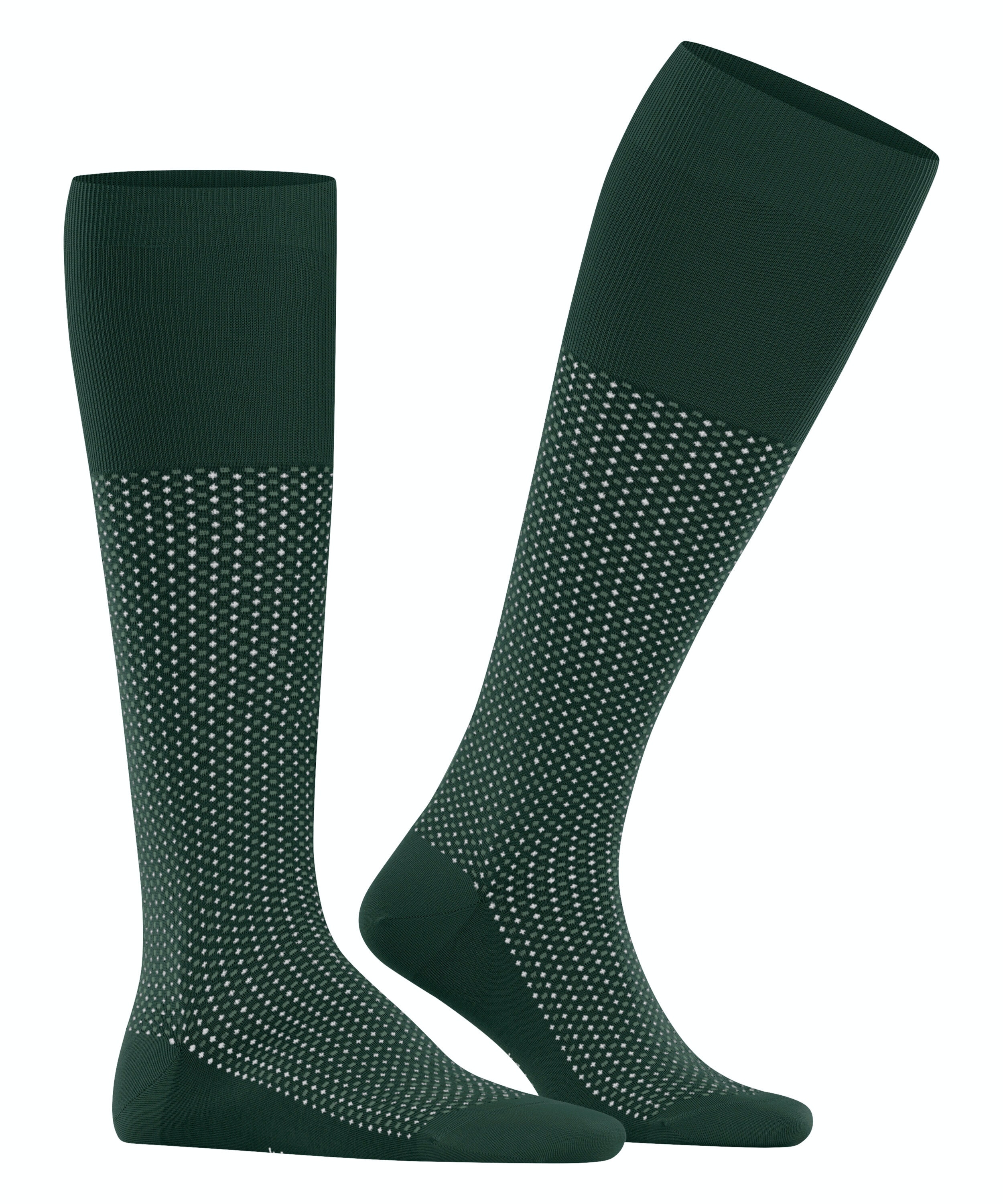 FALKE Uptown Tie heren kniekousen, groen (hunter green)