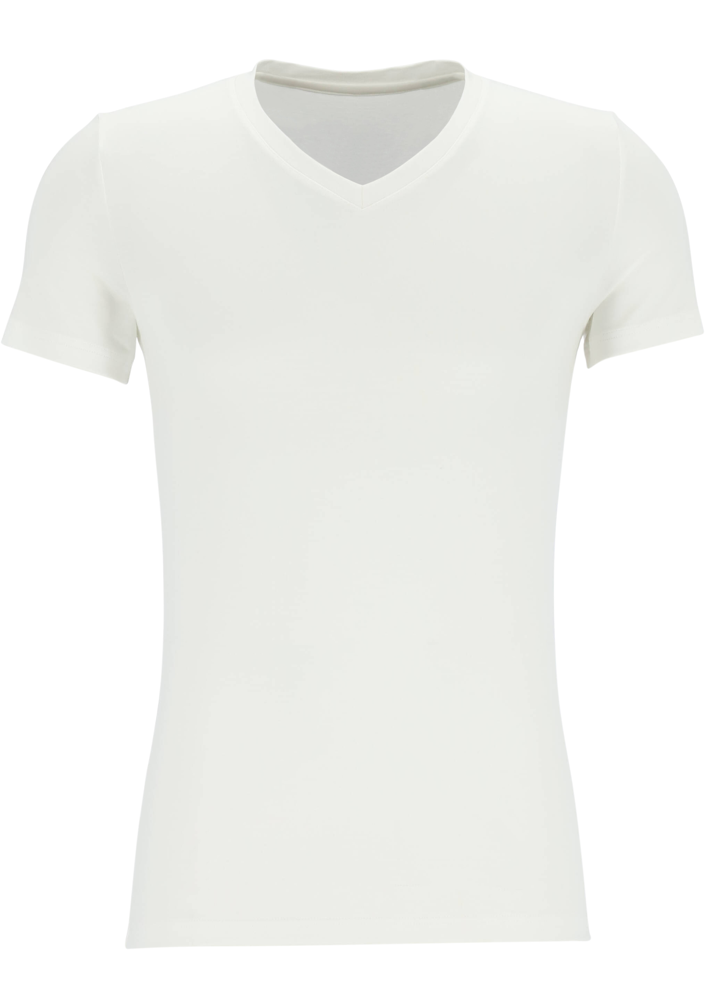 HOM Tencel soft tee-shirt v neck (1-pack), heren T-shirt V-hals, wit