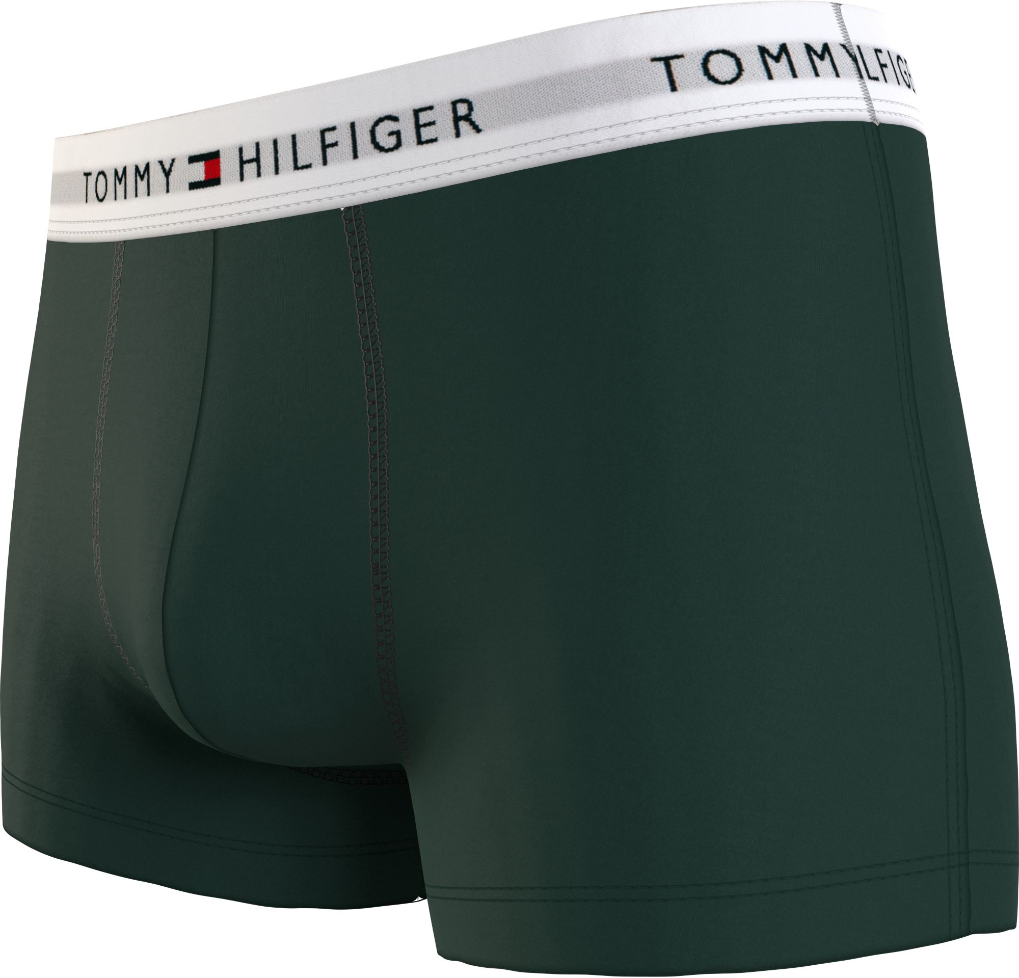 Tommy Hilfiger trunk (3-pack), heren boxers normale lengte, groen, lichtgroen, blauw