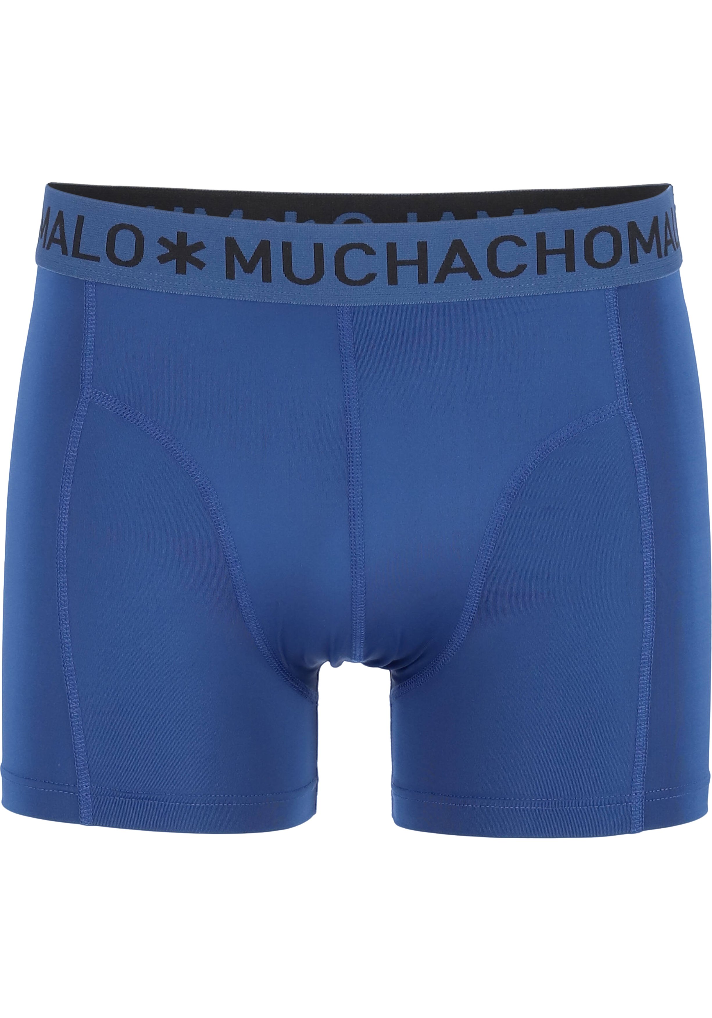 Muchchomalo microfiber boxershorts (2-pack), heren boxers normale lengte, zwart en blauw