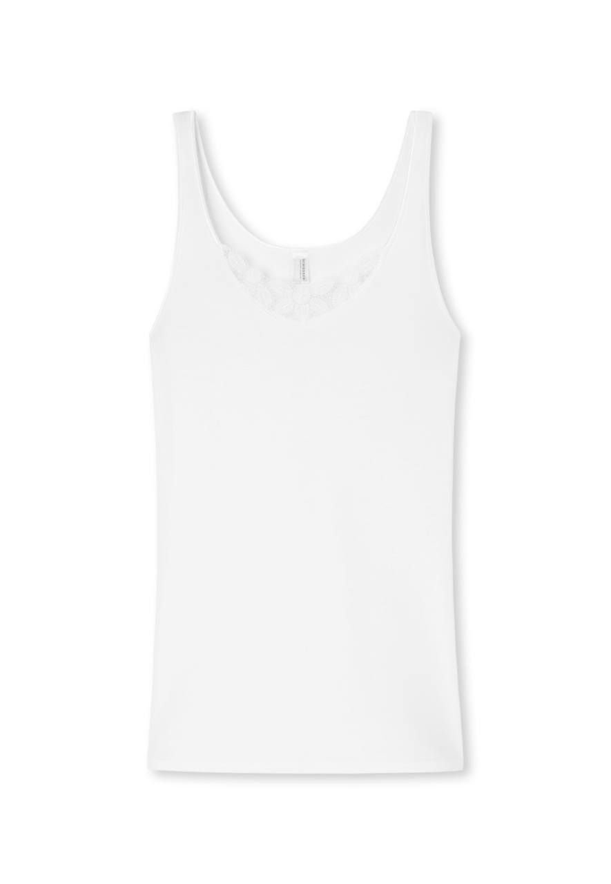 SCHIESSER selected! premium singlet (1-pack), dames wit onderhemd