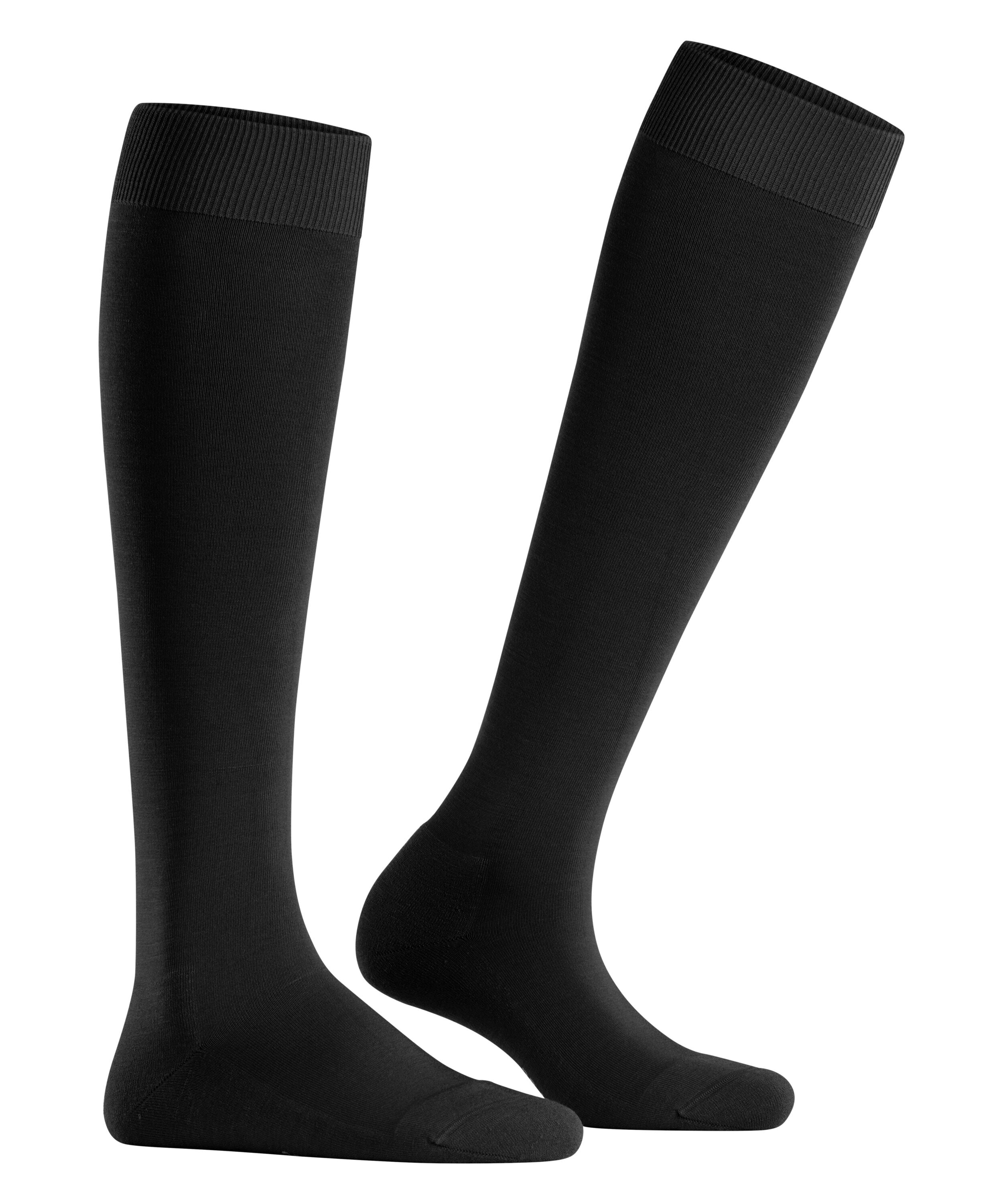 FALKE ClimaWool dames kniekousen, zwart (black)