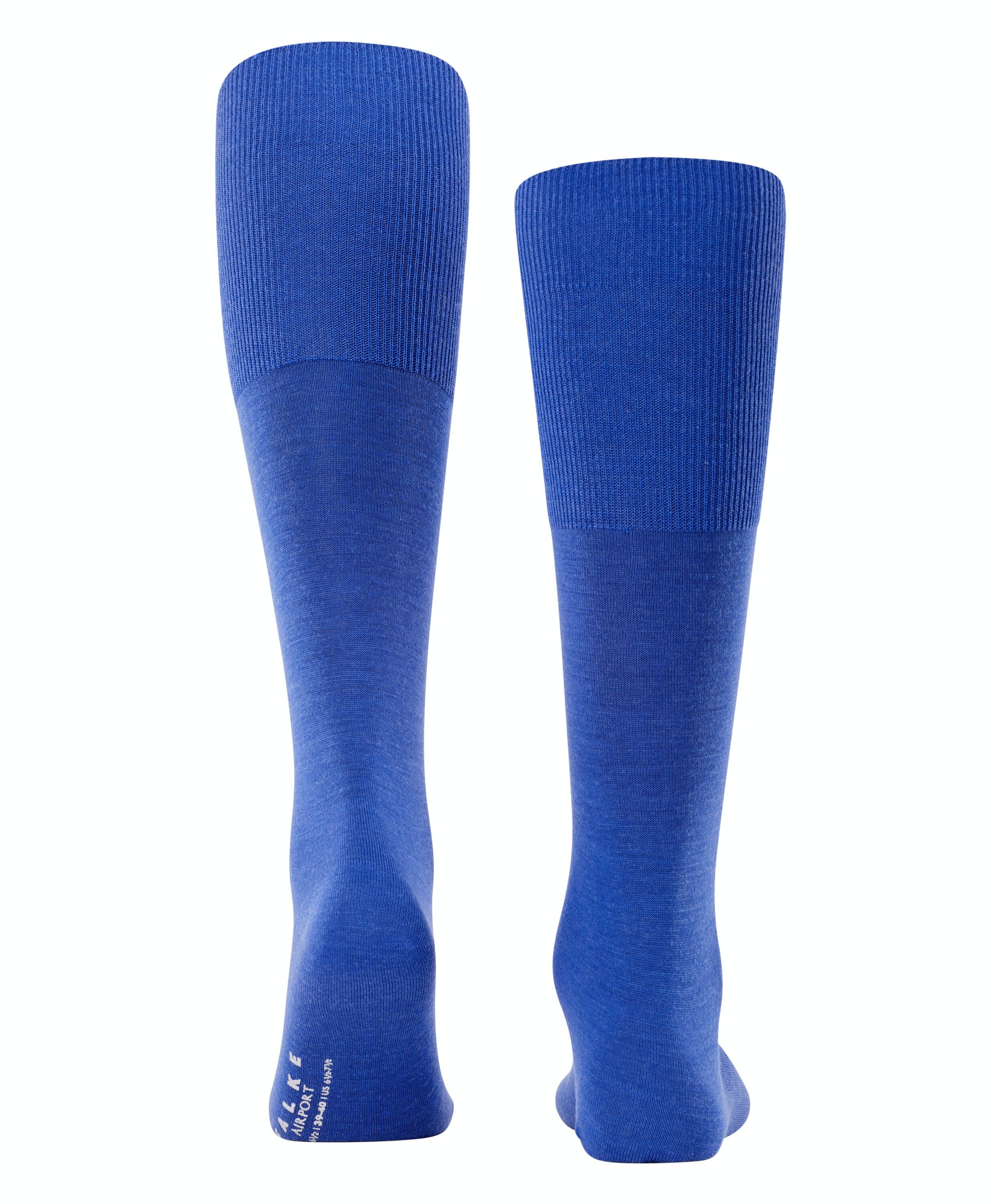 FALKE Airport heren kniekousen, blauw (sapphire)