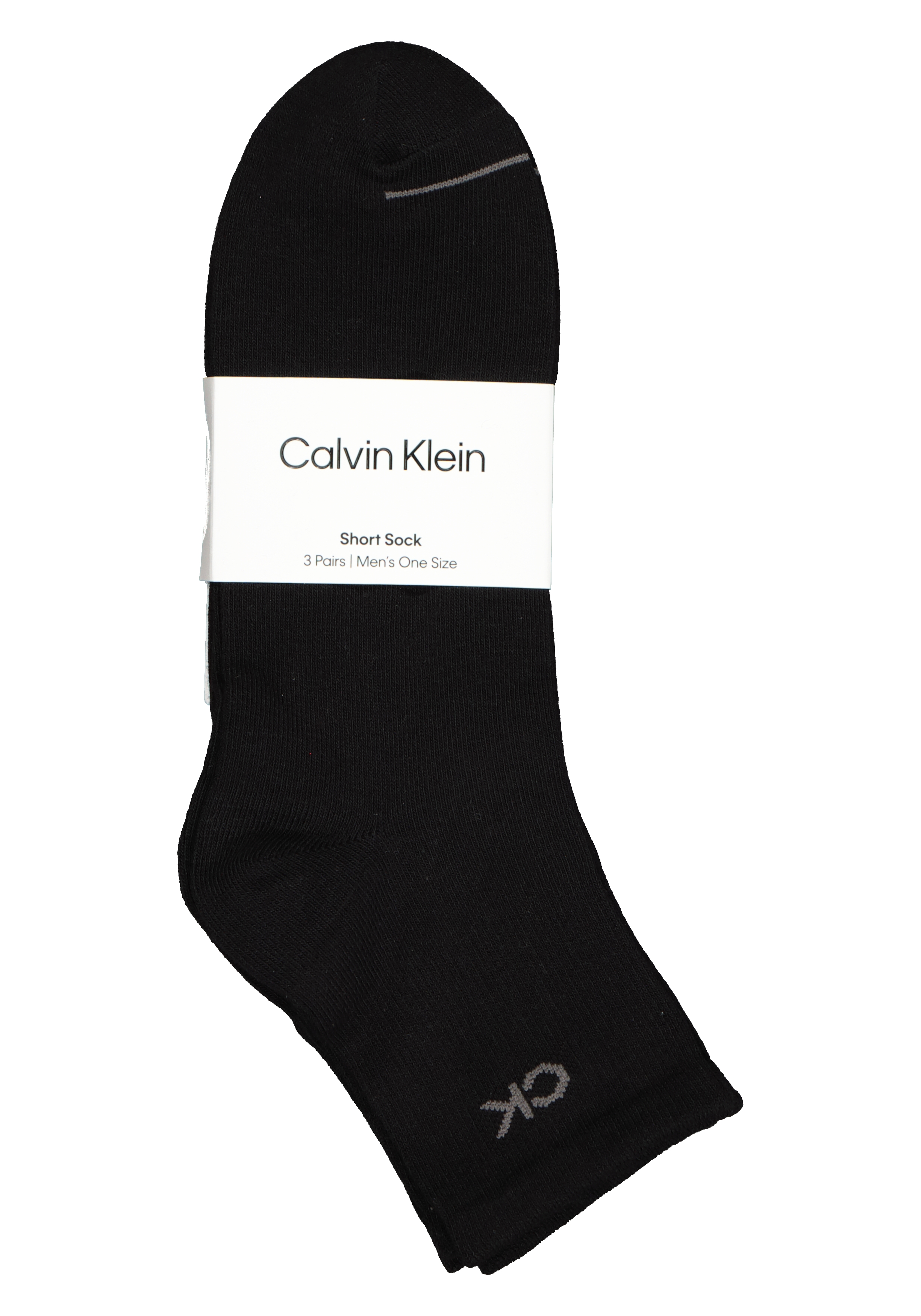 Calvin Klein herensokken Nick (3-pack), hoge enkelsokken, zwart