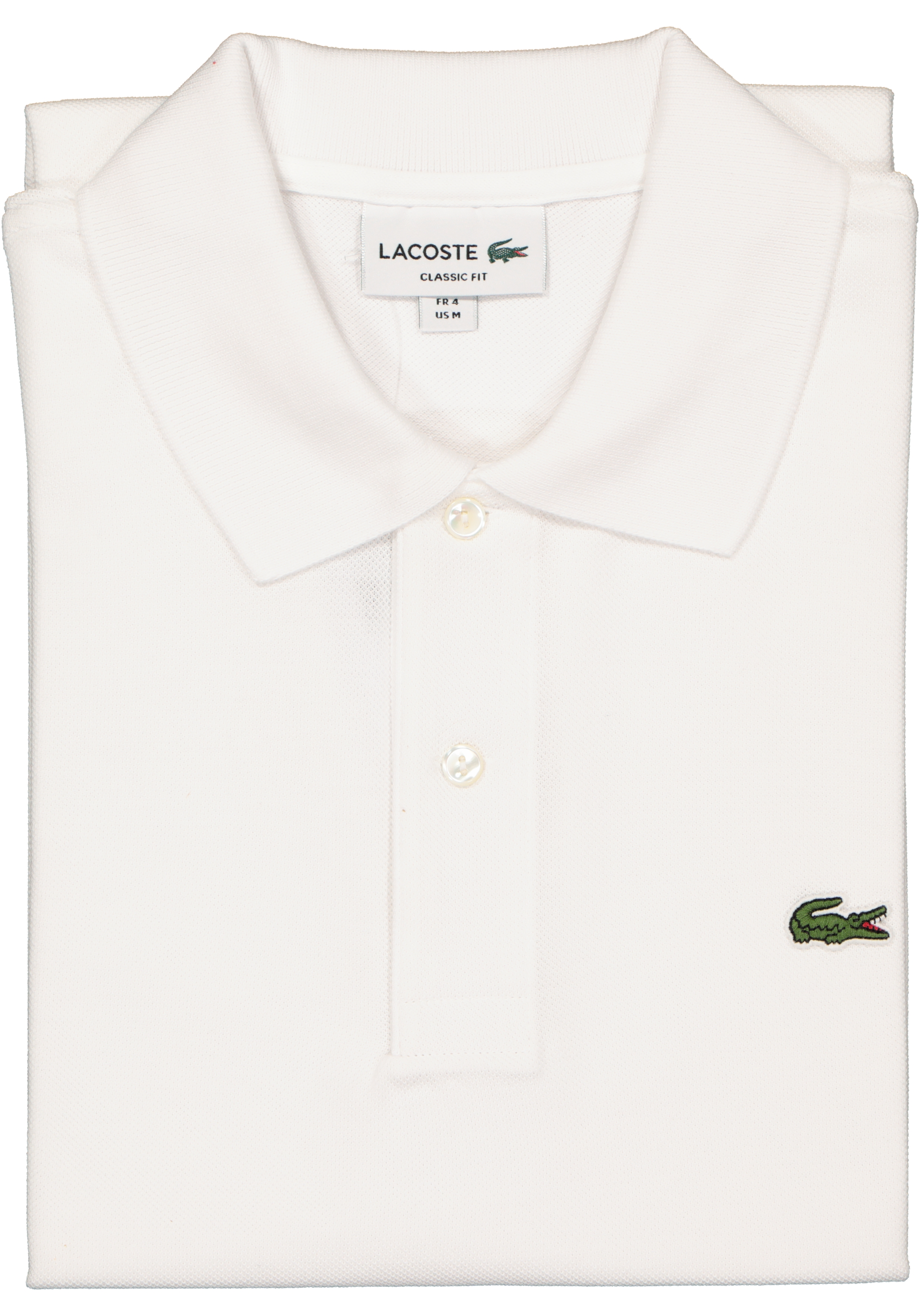 Lacoste Classic Fit polo, wit