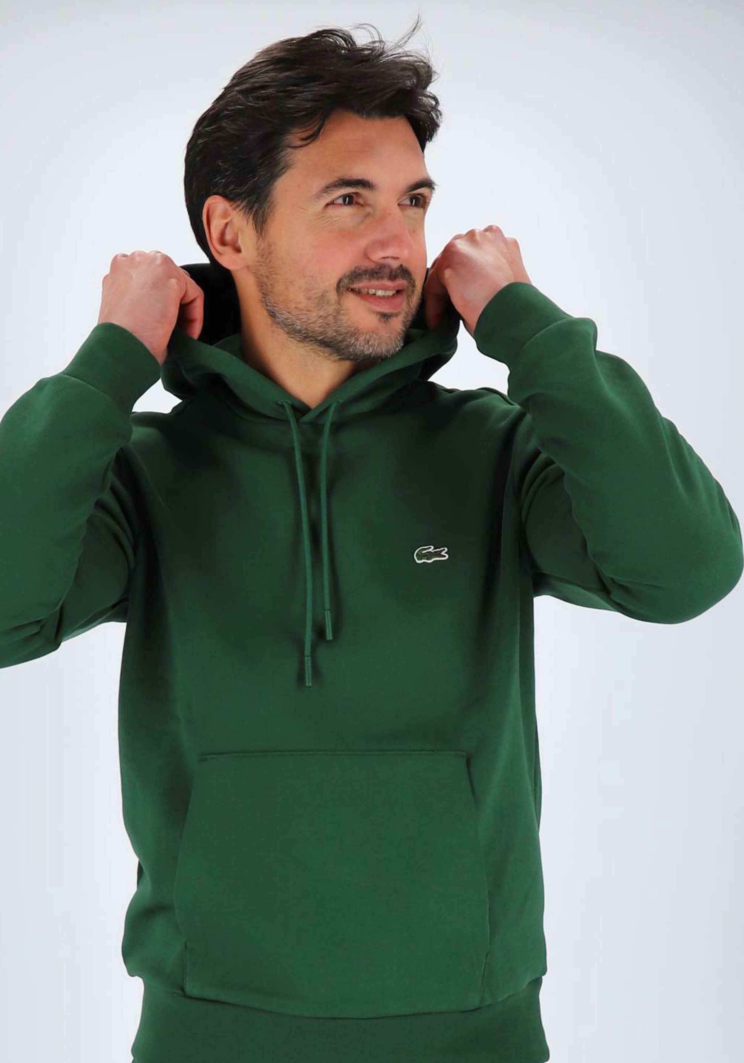 Lacoste heren hoodie sweatshirt, groen