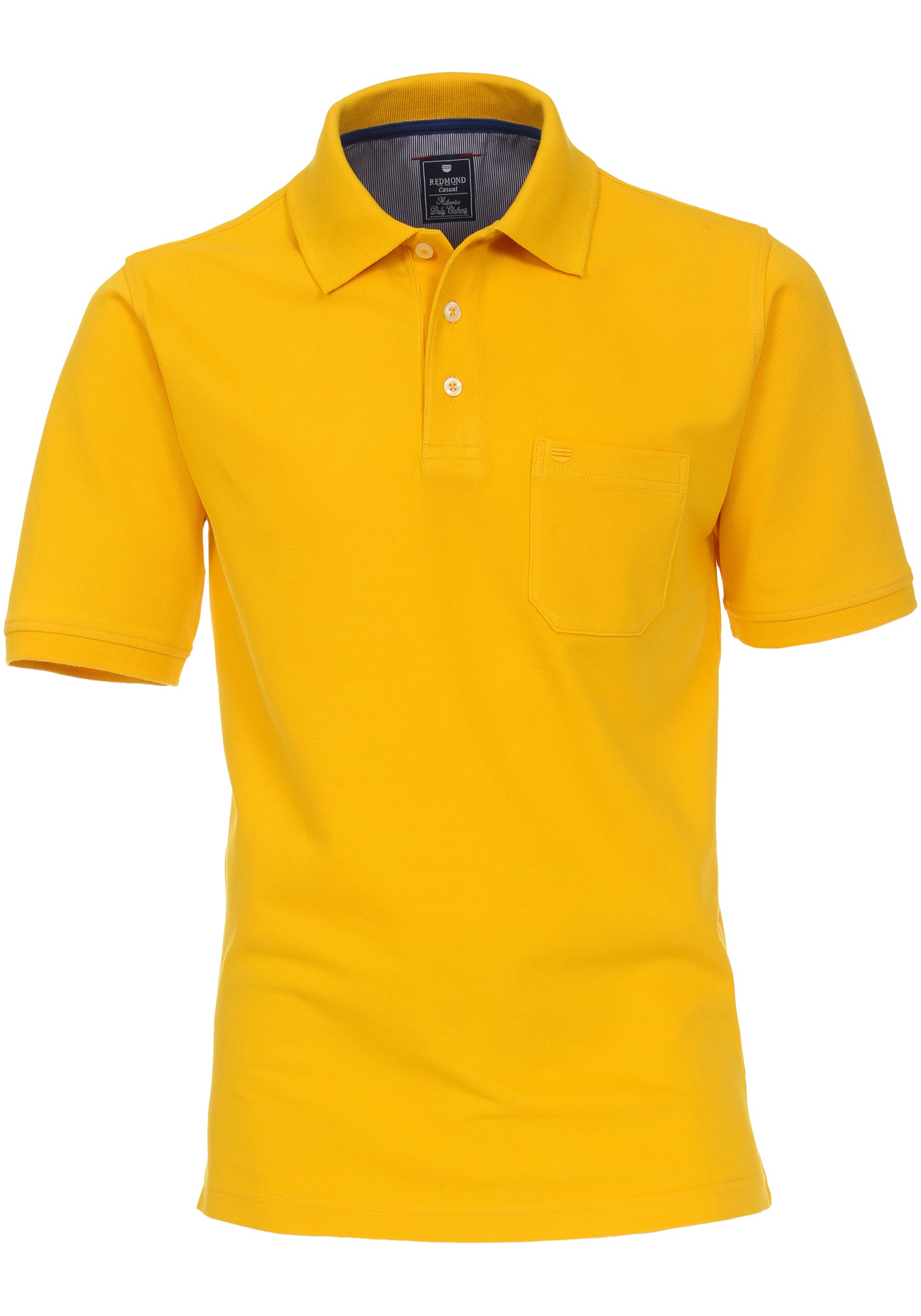 Redmond regular fit poloshirt, geel